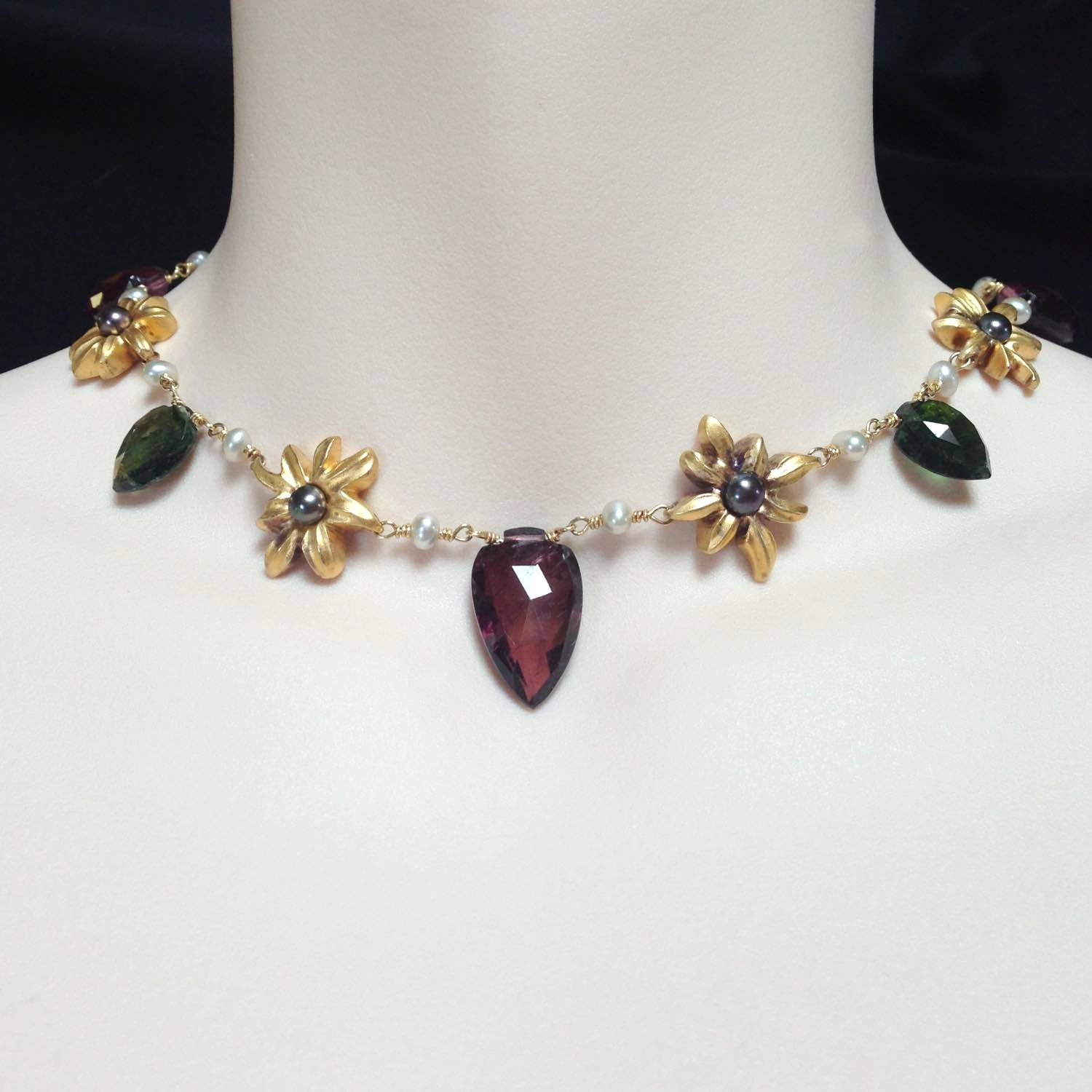Tourmaline%2C+Pearl+and+Gold+Plated+sterling+silver+Necklace+%281%29.jpg