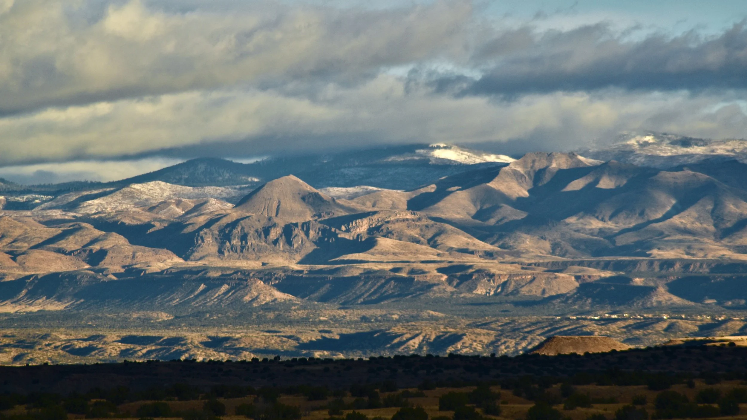 View of Jemez Mountains from I-25
