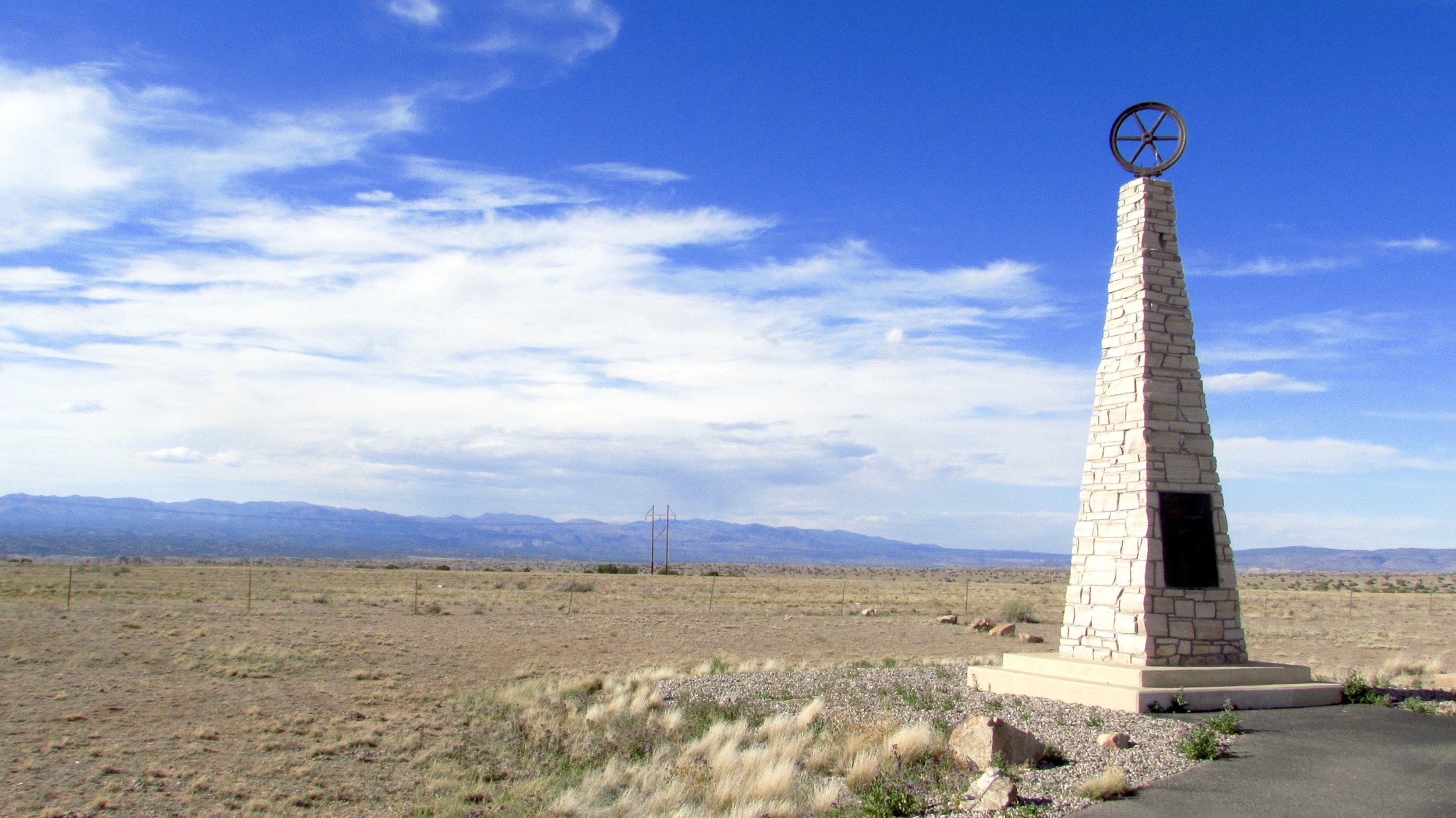 Rio Grande Valley with Jemez Mountains and Mormon Battalion Monument