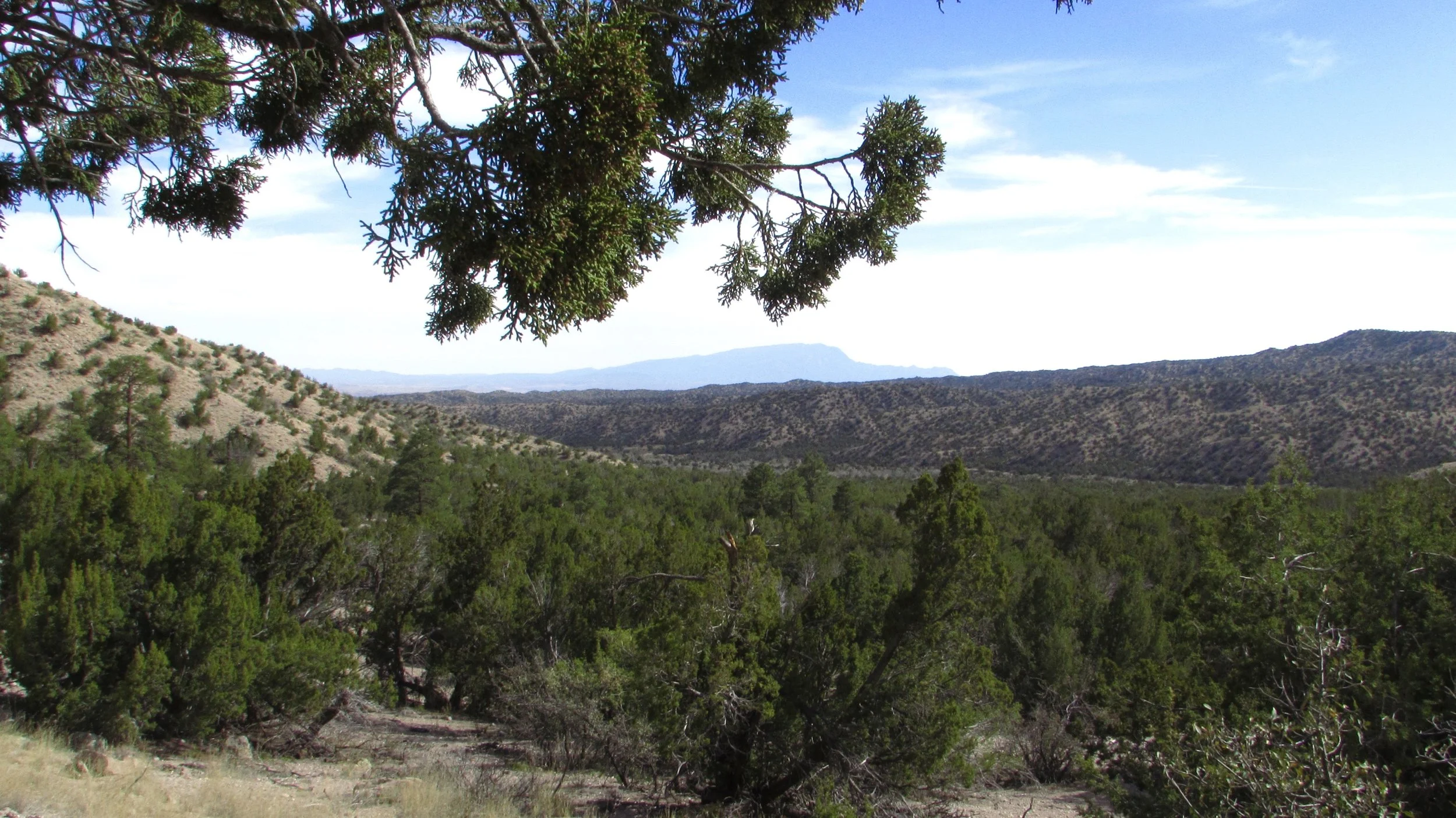 Sandia Mountains &amp; Rio Grande Valley from K.K. Tent Rocks N.M.