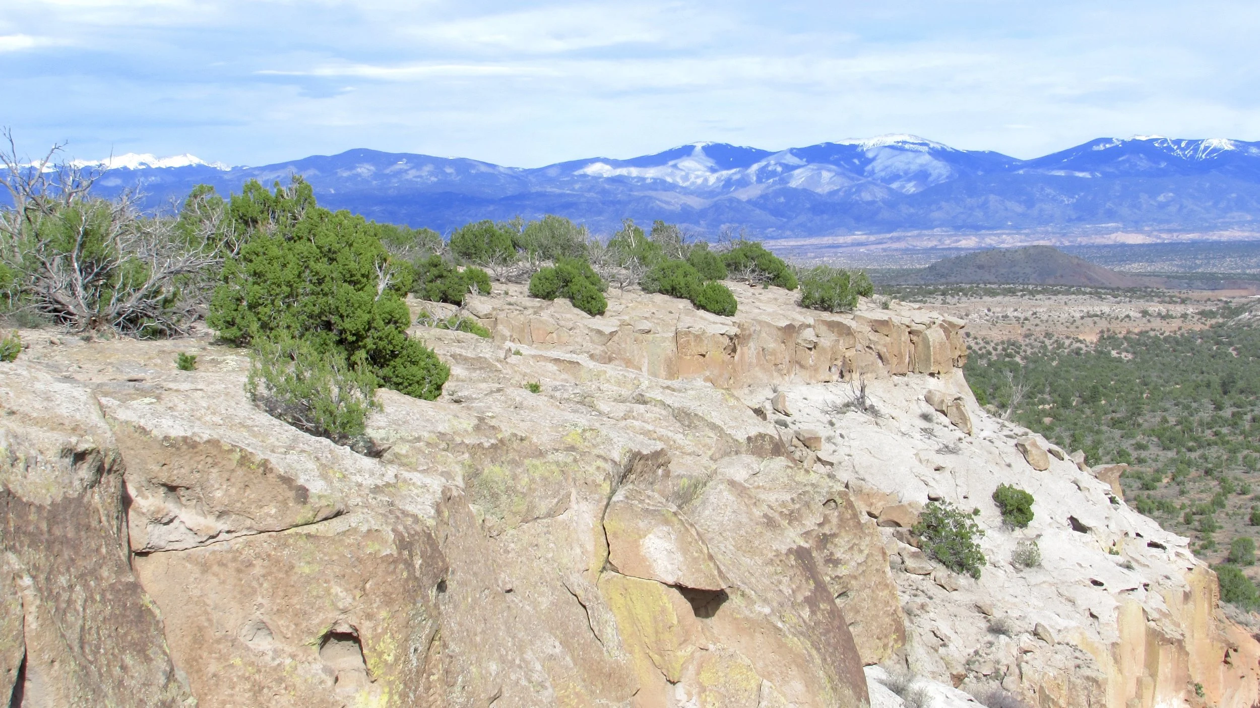 Sangre de Christo Mountains &amp; Rio Grande Valley from Tsankawi