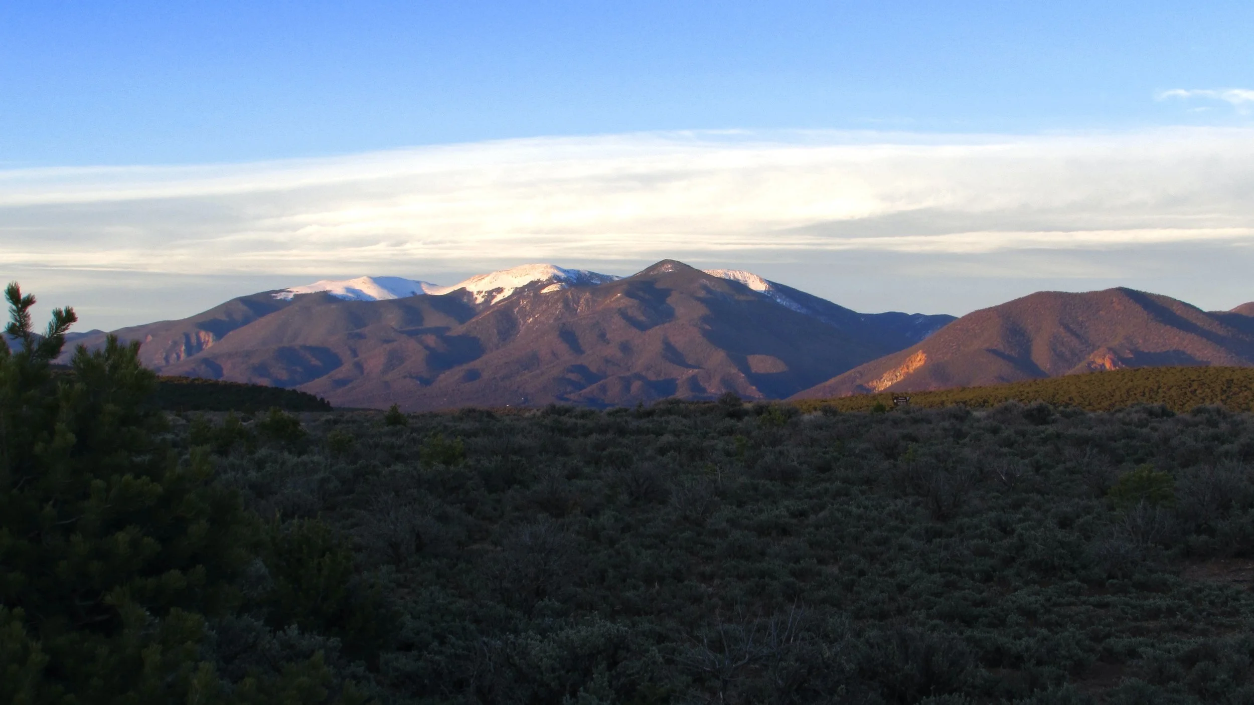Sangre de Christo Mountains at Sunset from La Junta Campground