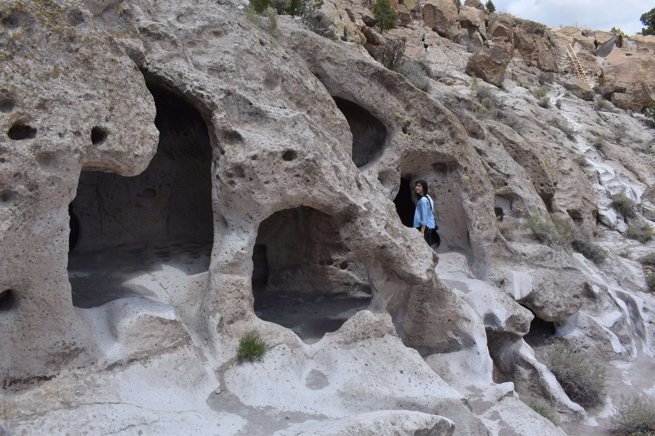 My Wife &amp; Cavates at Tsankawi
