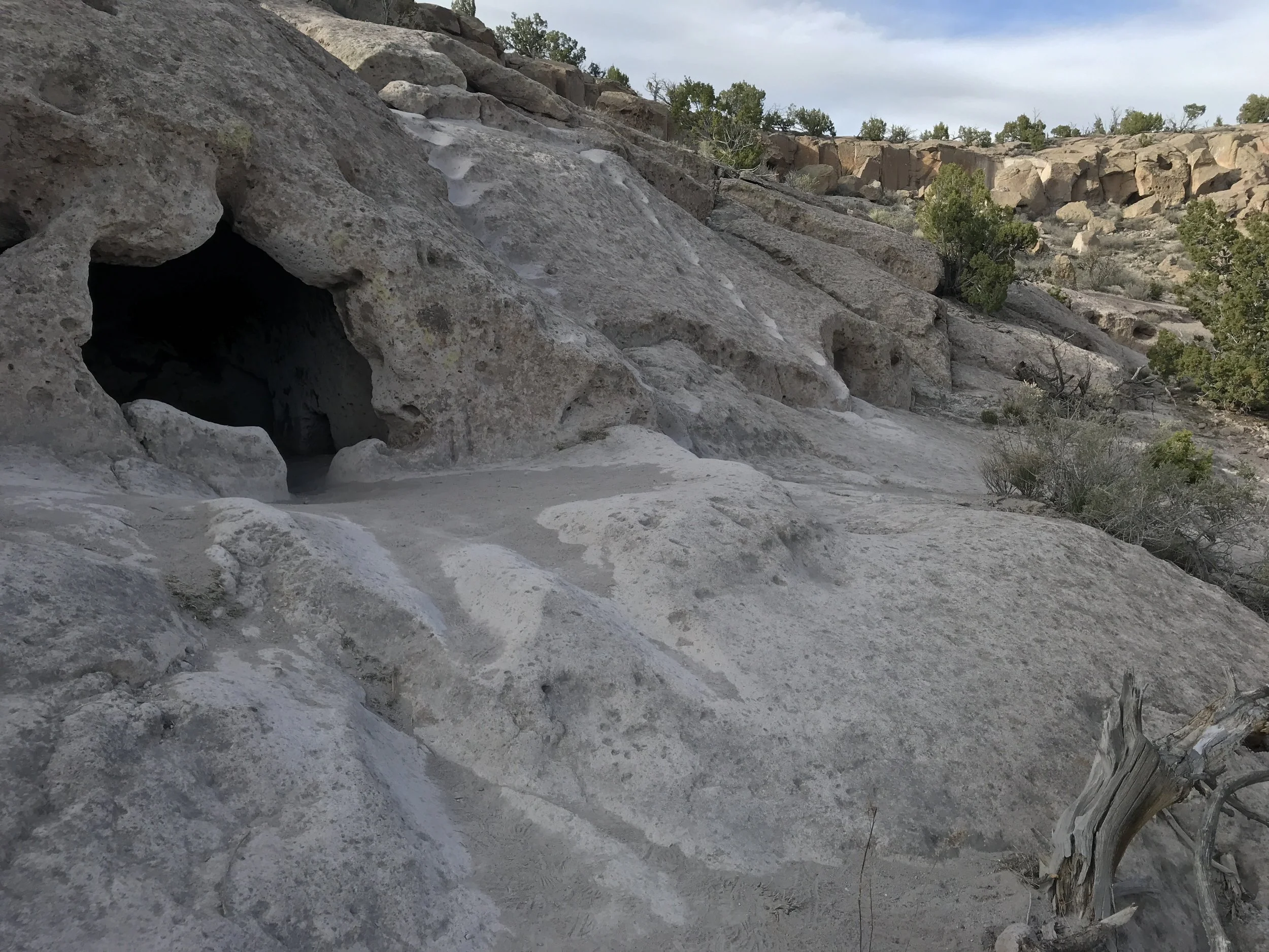 Cavates at Tsankawi in Bandelier National Monument