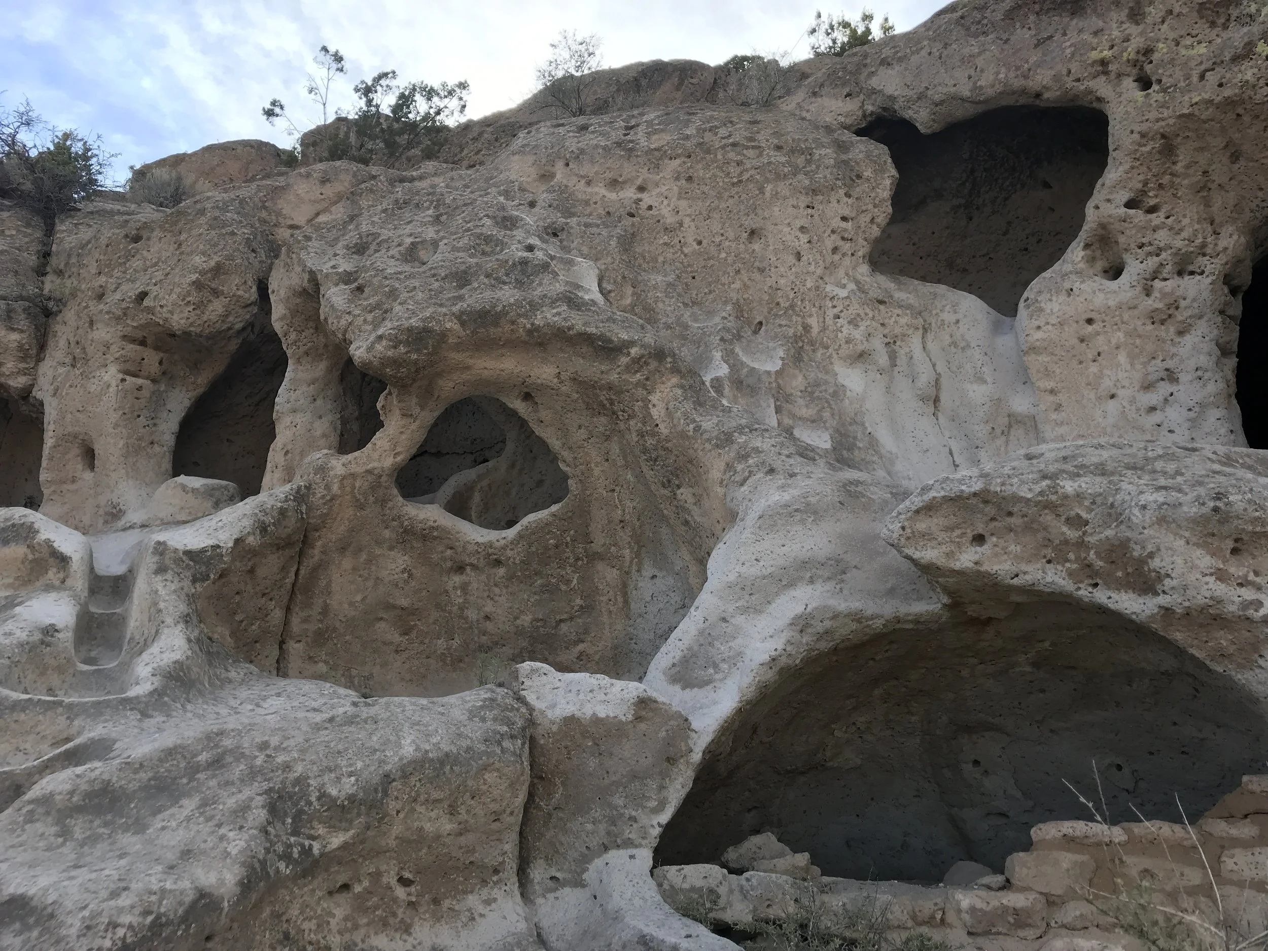 Cavates at Tsankawi in Bandelier National Monument