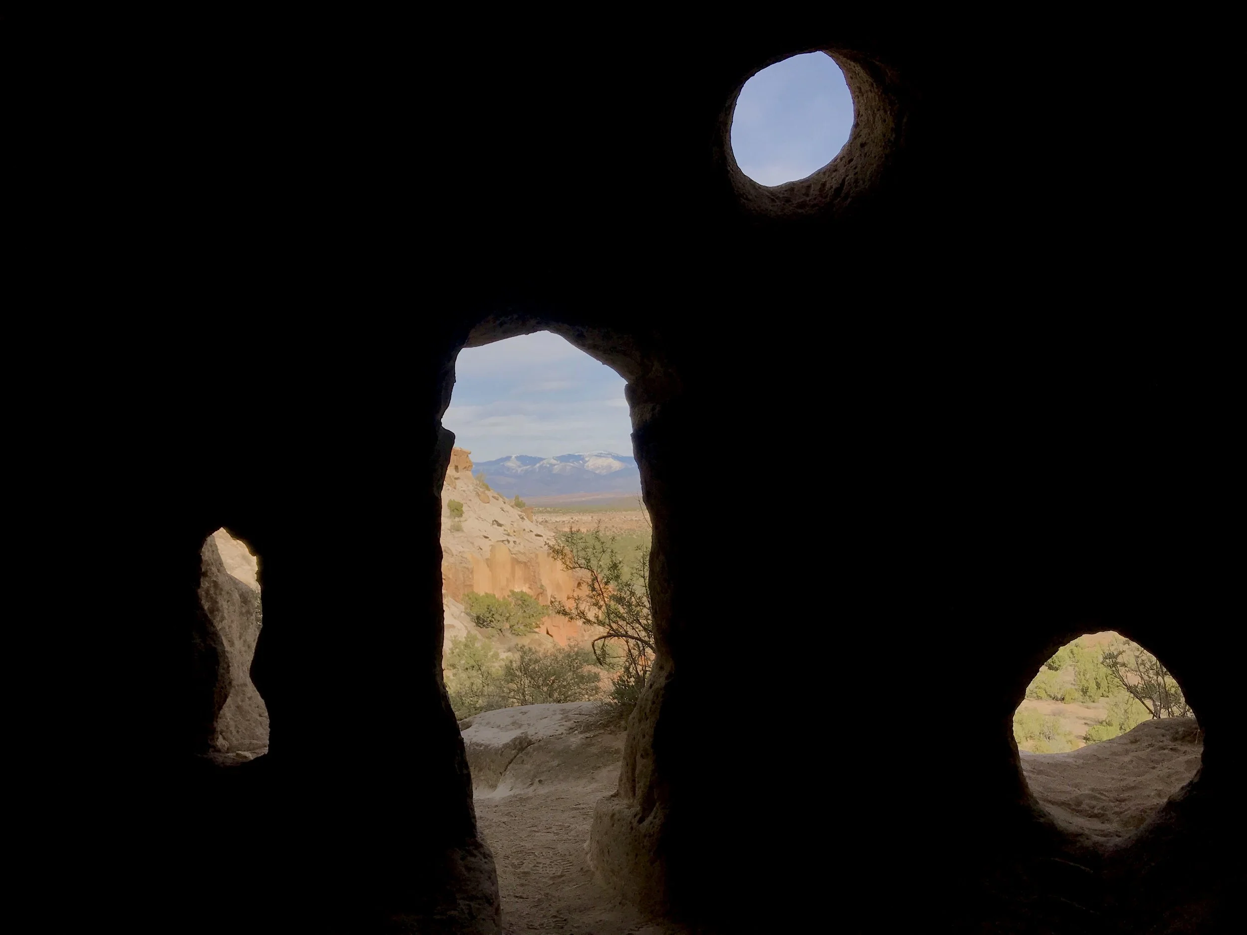 Cavates at Tsankawi in Bandelier National Monument