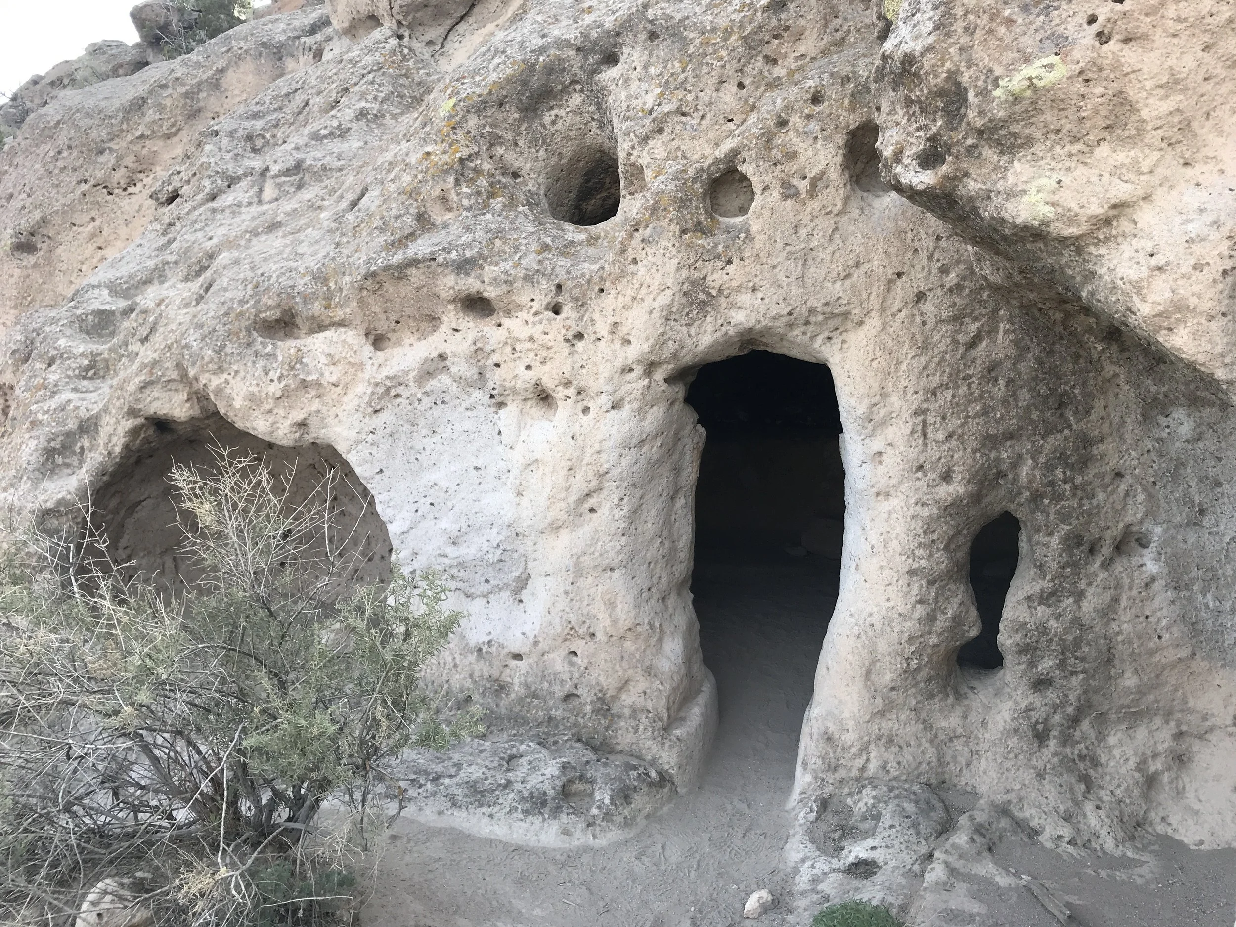 Cavates at Tsankawi in Bandelier National Monument