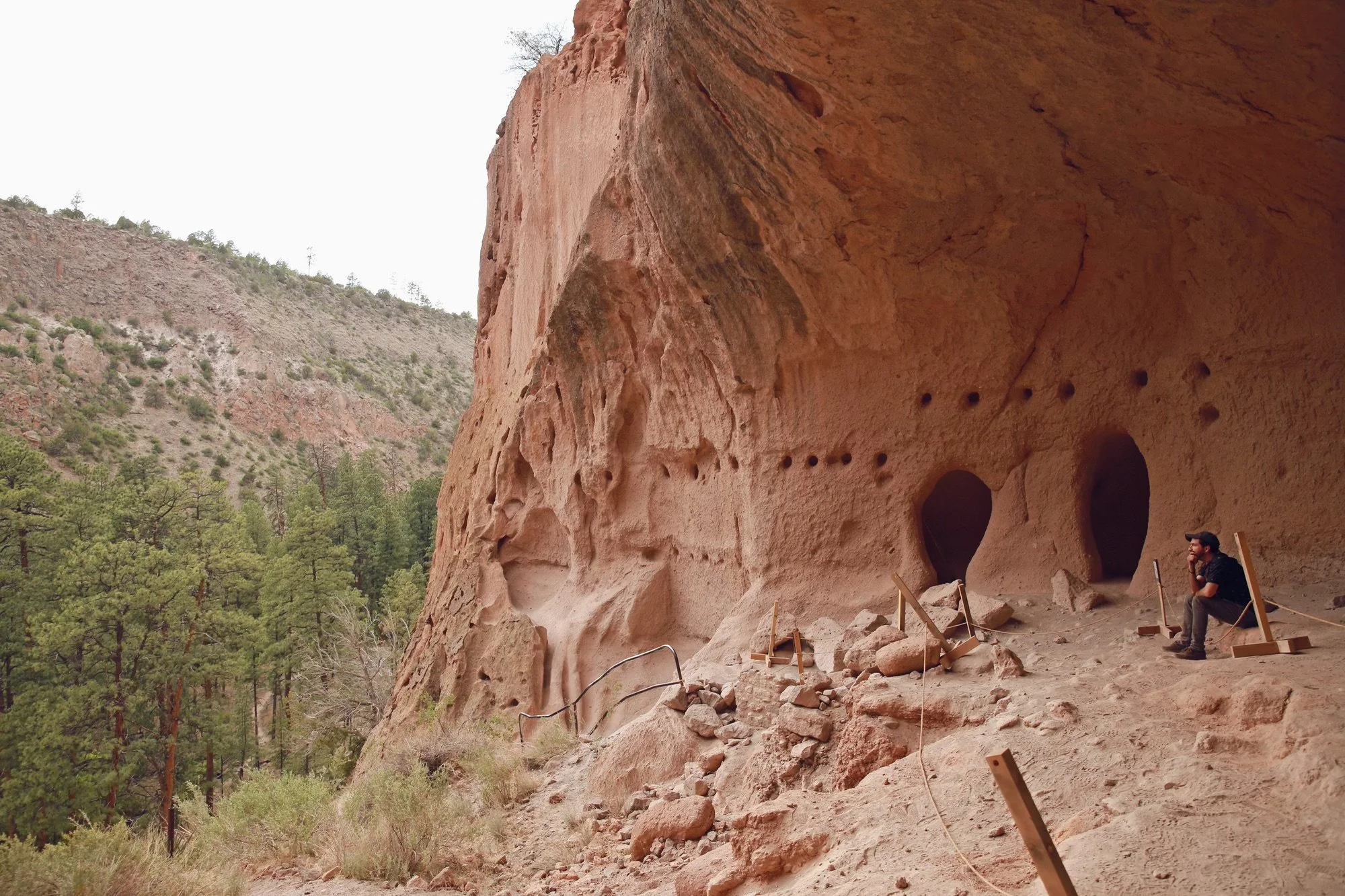Myself in Alcove House at Bandelier National Monument