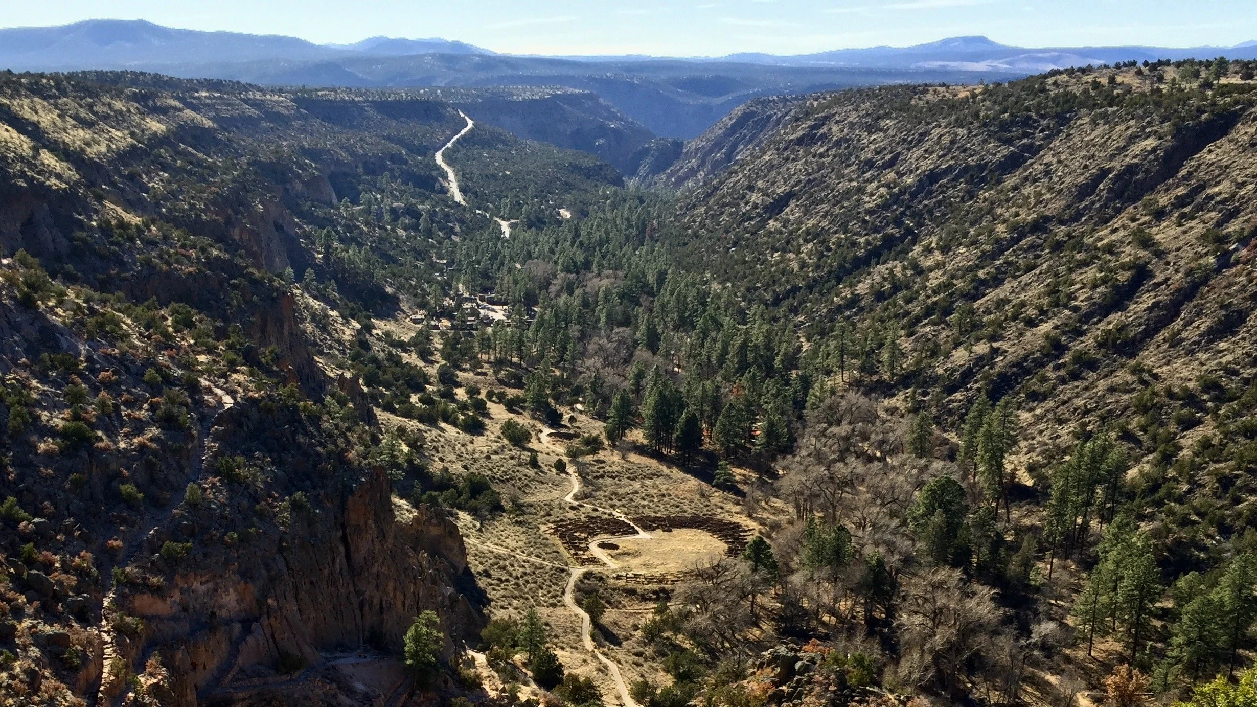 Frijoles Canyon &amp; Tusayin Ruins at Bandelier National Monument