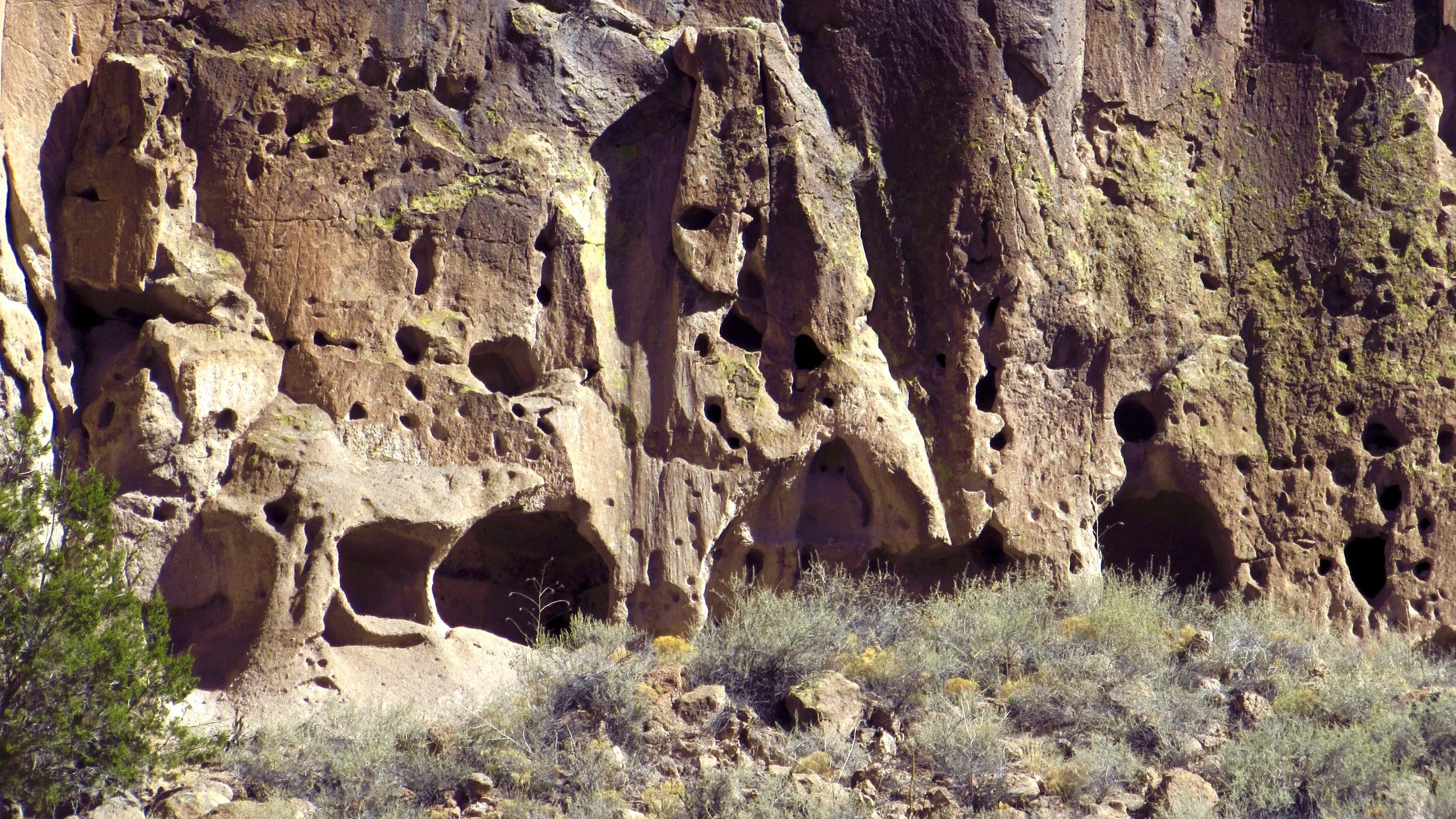 Cavates at Bandelier National Monument