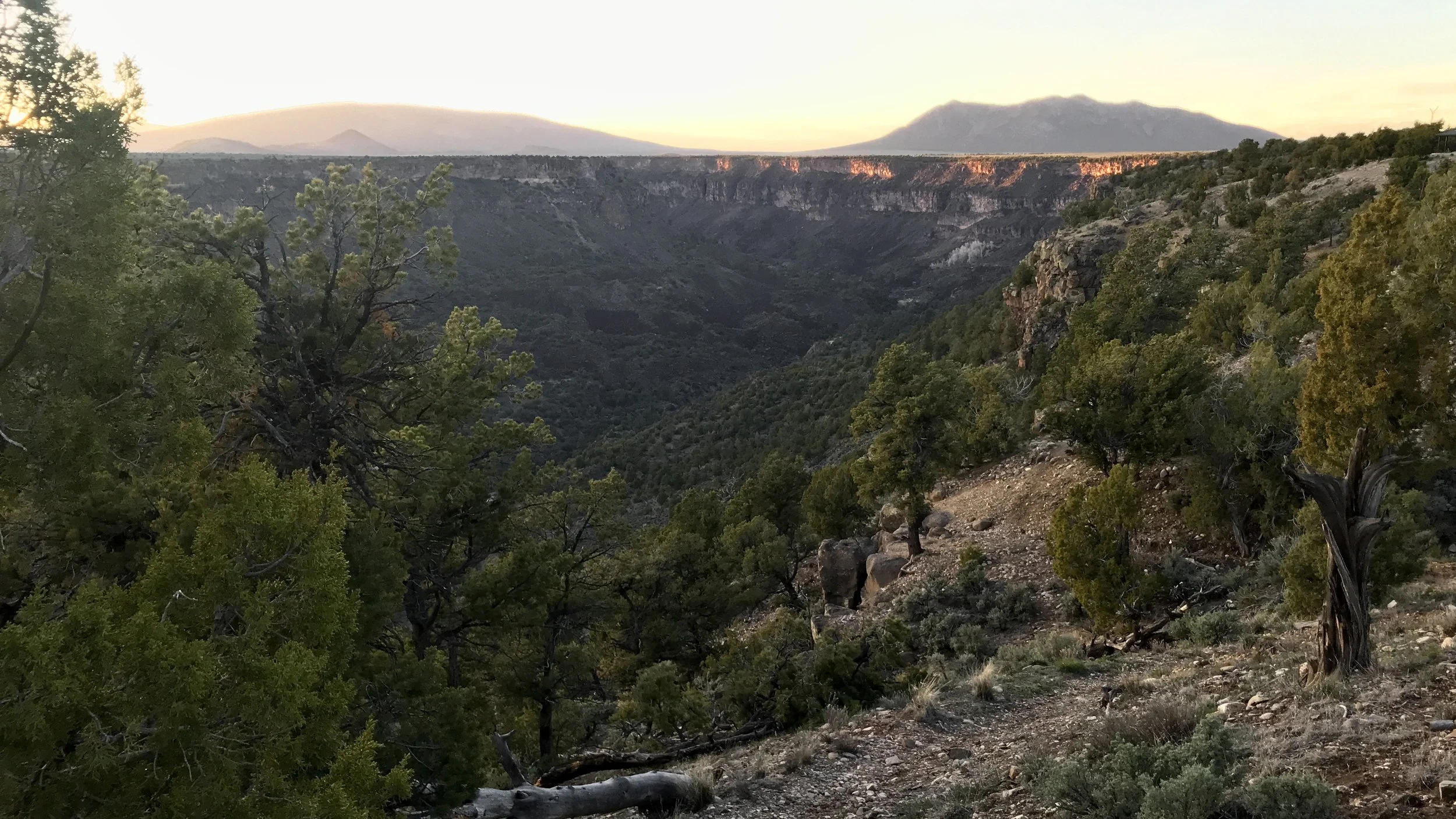 Rio Grande from la Junta Campground at Sunset
