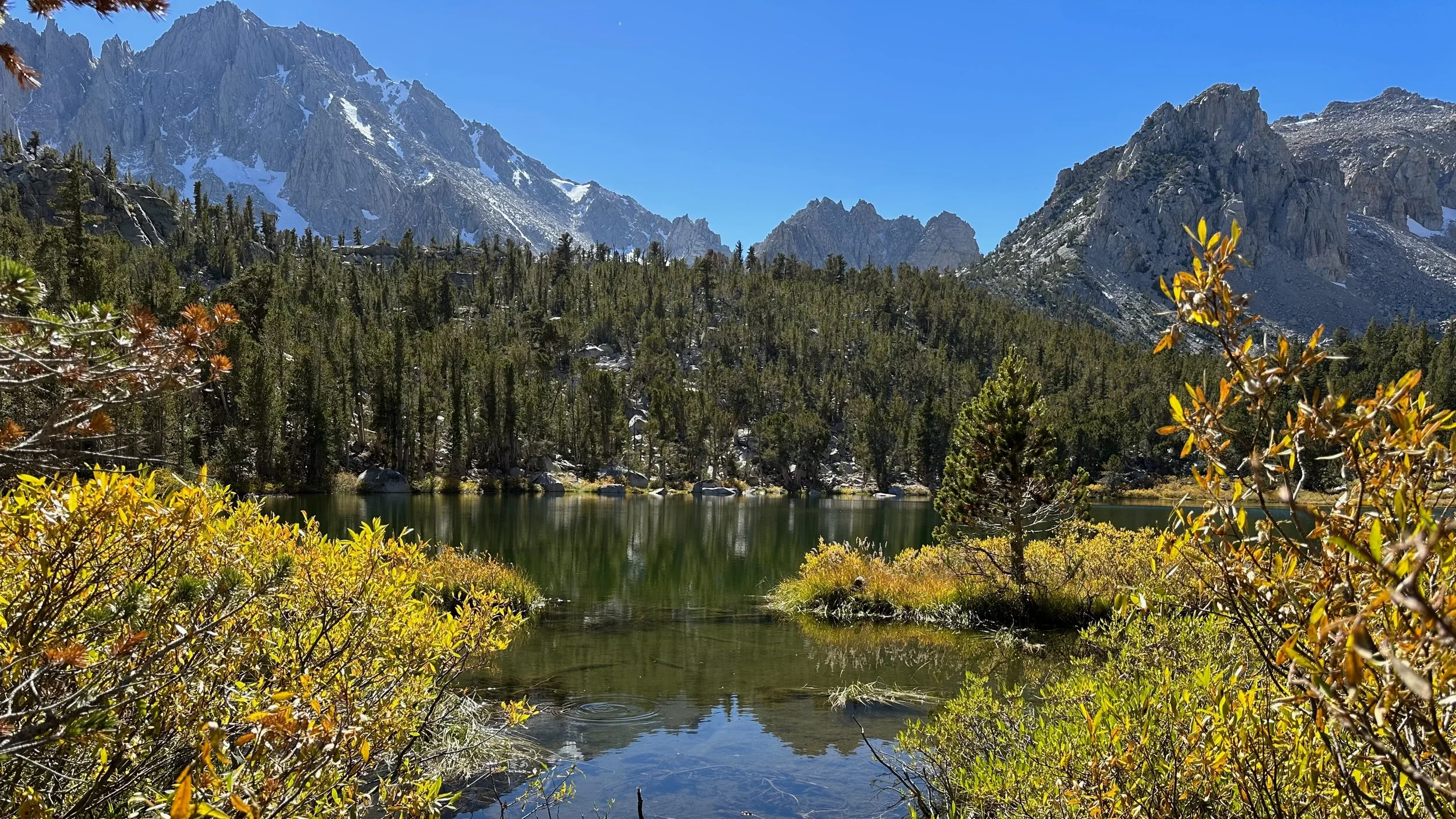 Alpine Lake in the Sierra Nevada Mountains in California