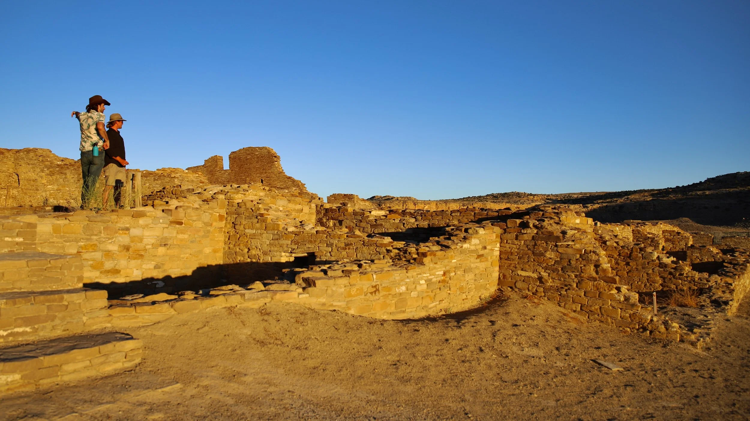 Myself &amp; My Australian Friend Sid at Chaco Canyon