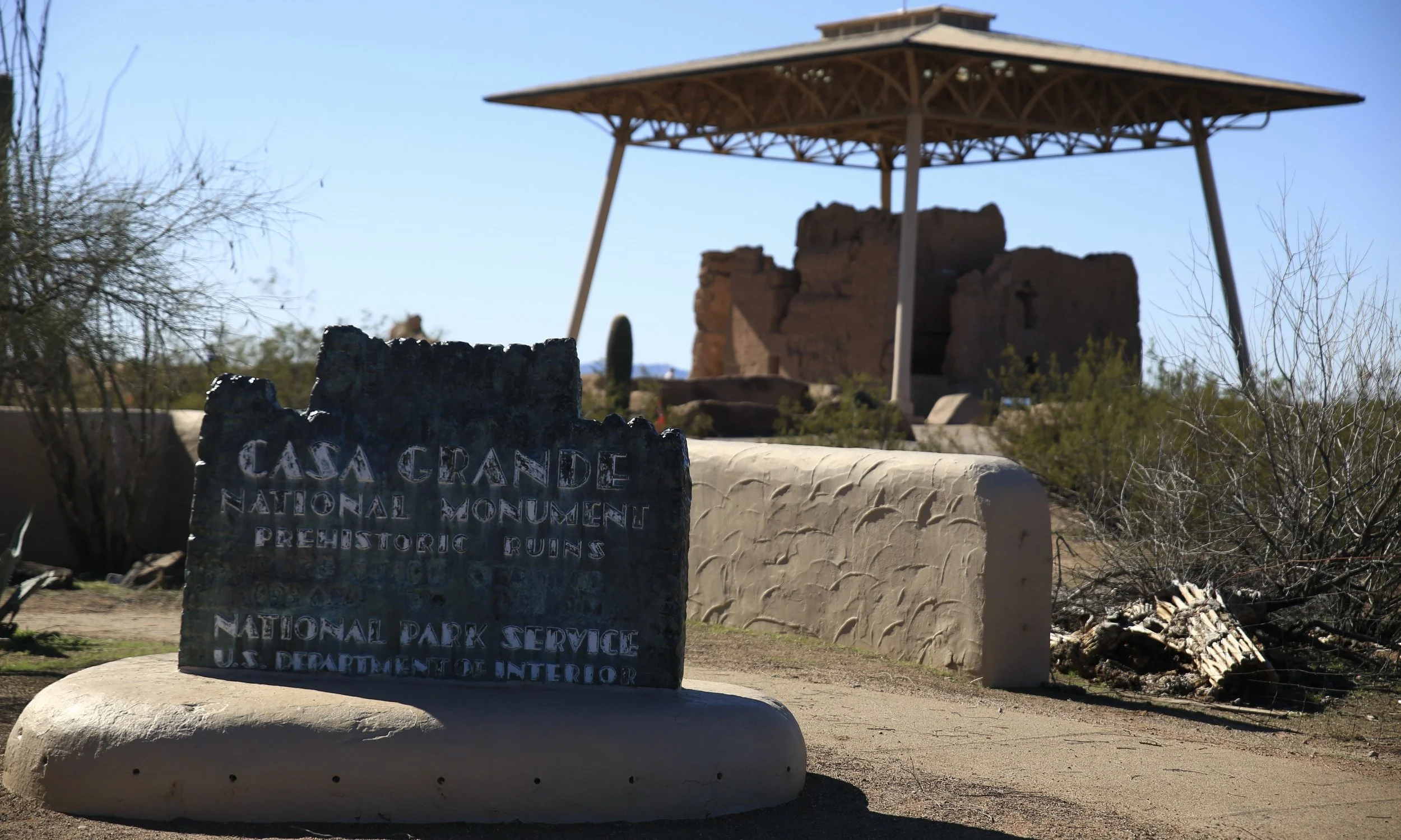 Hohokam Casa Grande Ruins in Coolidge, Arizona