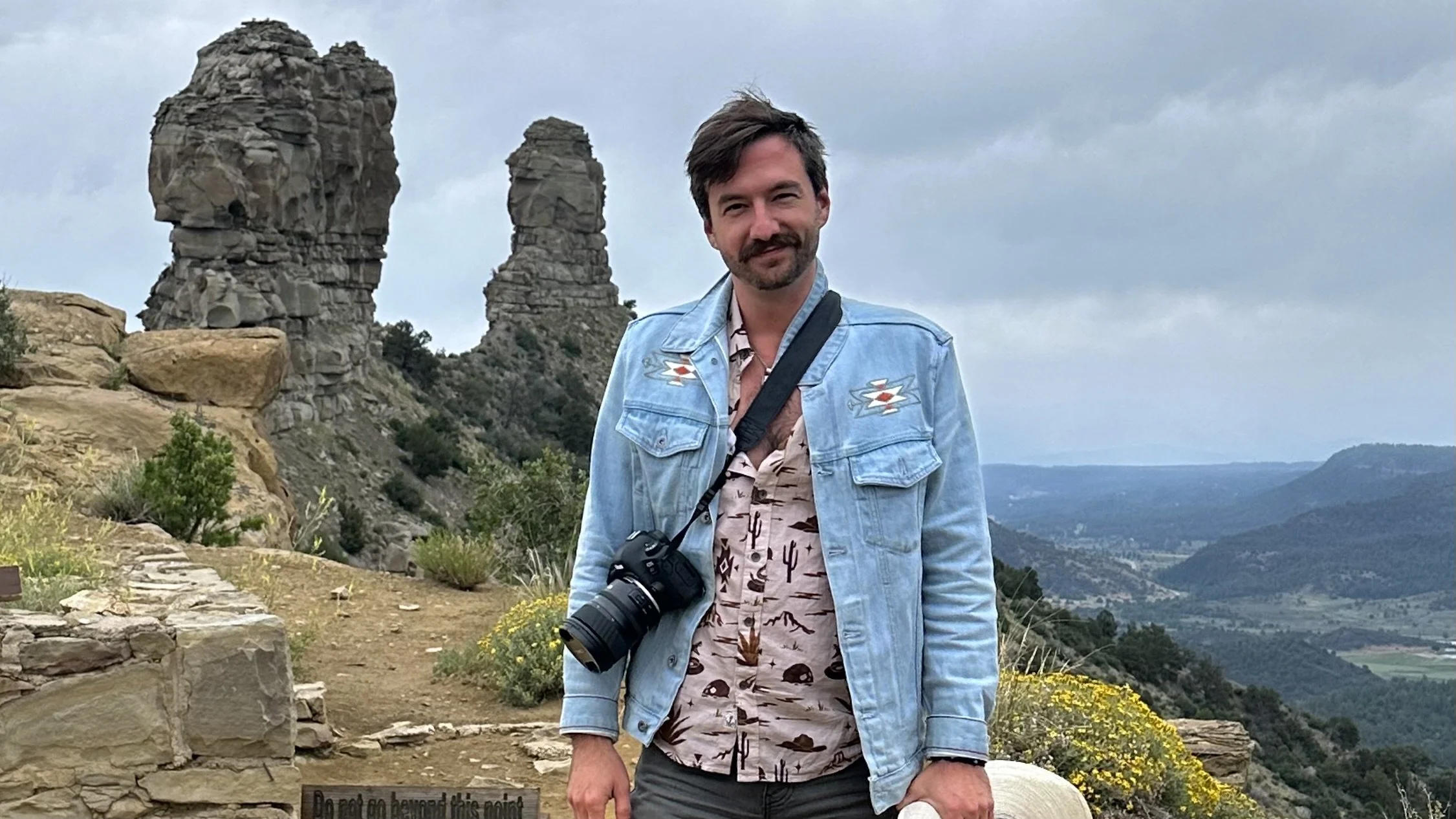 Thomas Wayne Riley at Chimney Rock National Monument in Colorado