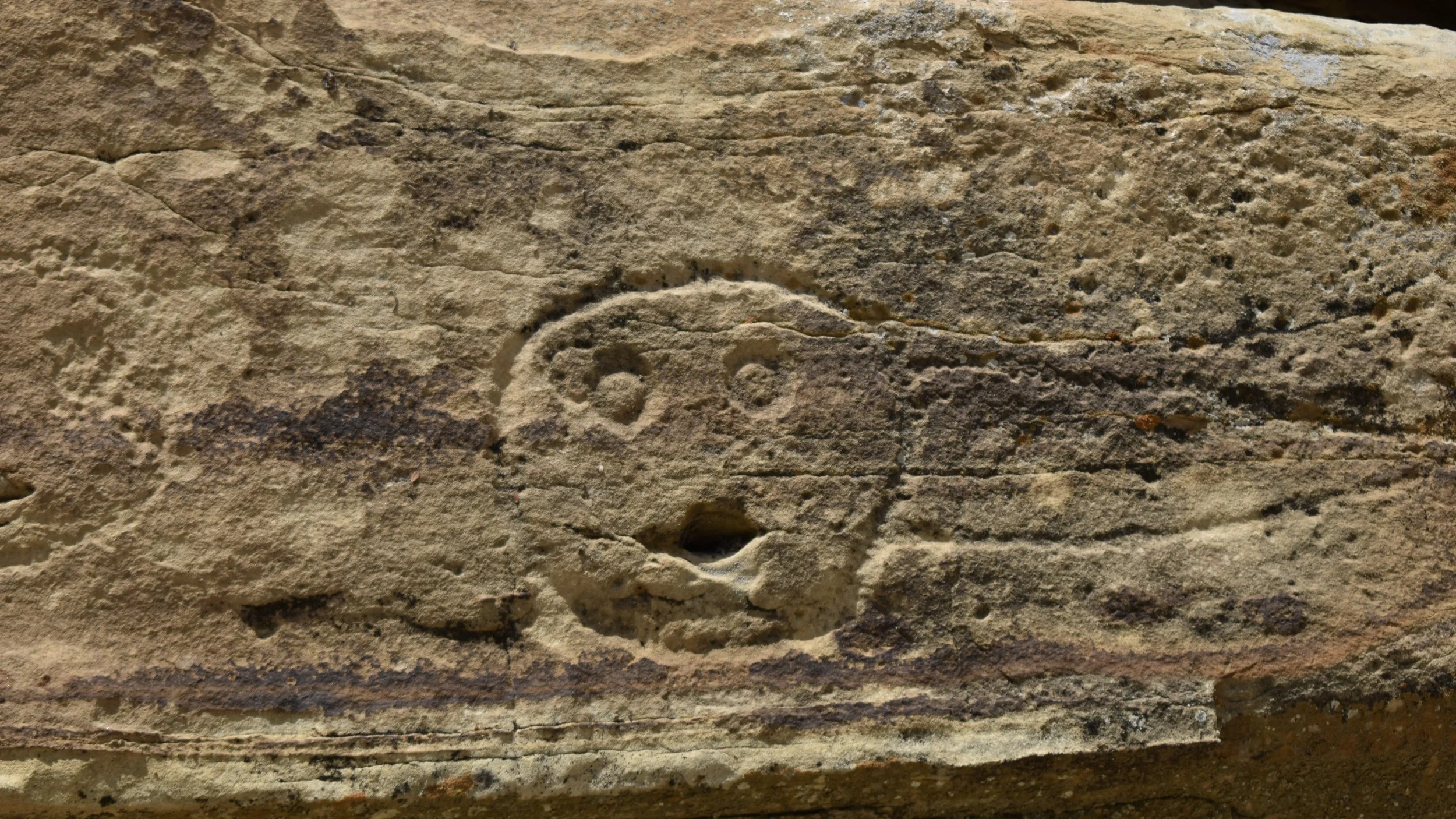 Spooky Mask figures at Pueblo Blanco in the Galisteo Basin