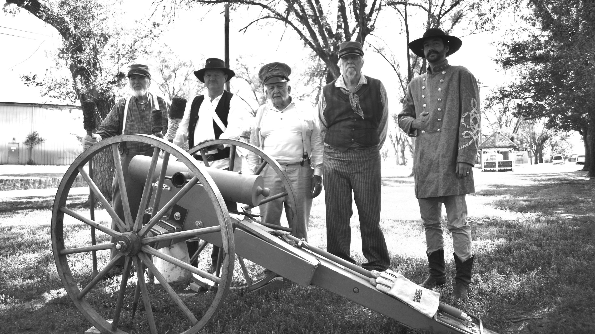 Firing Cannons at Fort Stanton