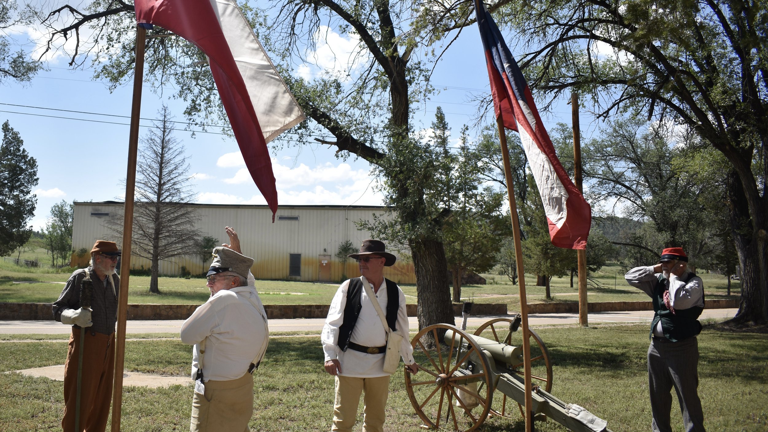 Firing Cannons at Fort Stanton