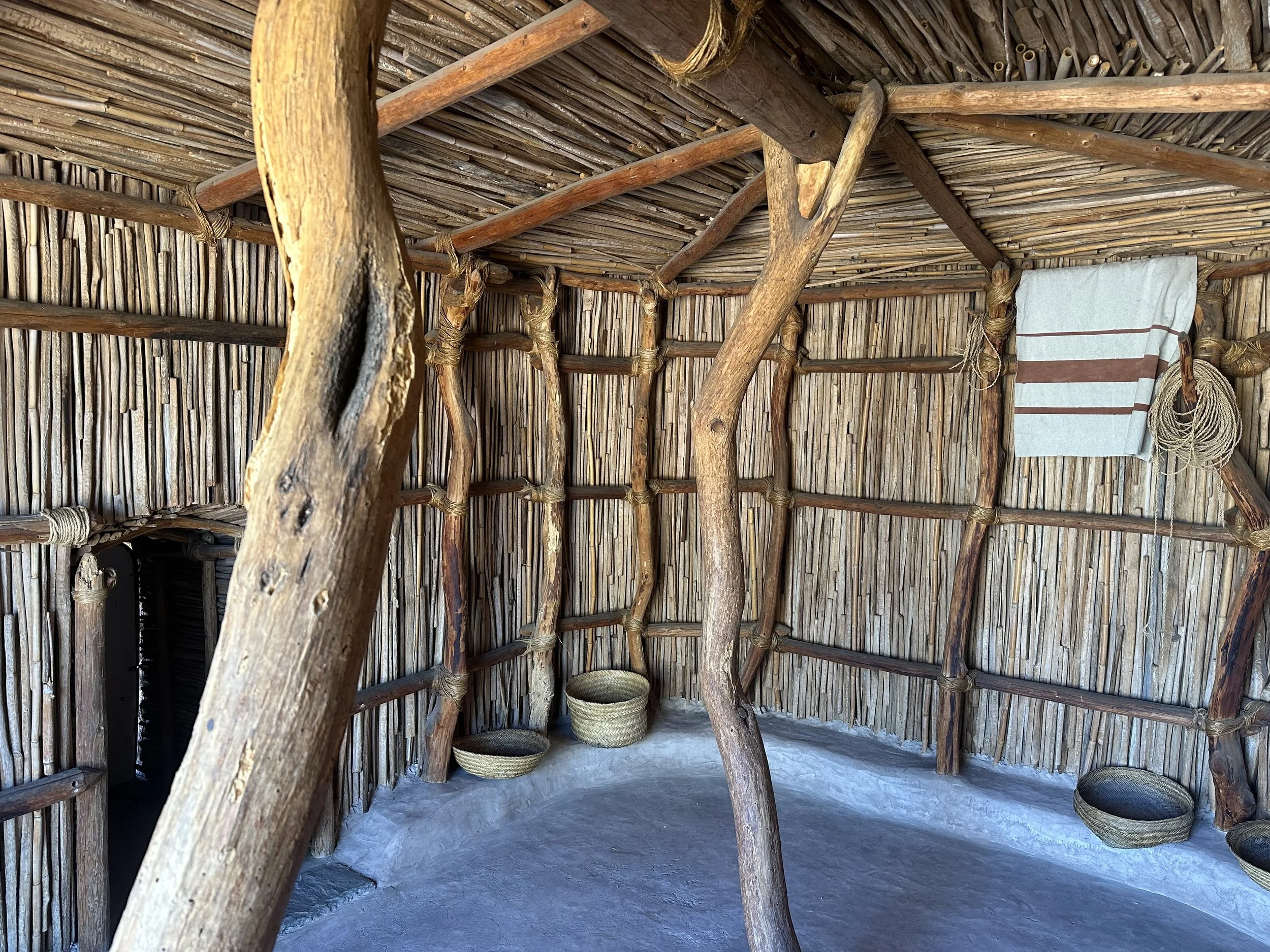 The S’edav Va’aki Hohokam Platform ruins is a National Historical Landmark and Museum near the Phoenix airport. The Platform Mound is one of the largest of the 95 found in Arizona. There’s a small amount of artifacts (mostly recreations) in the museu