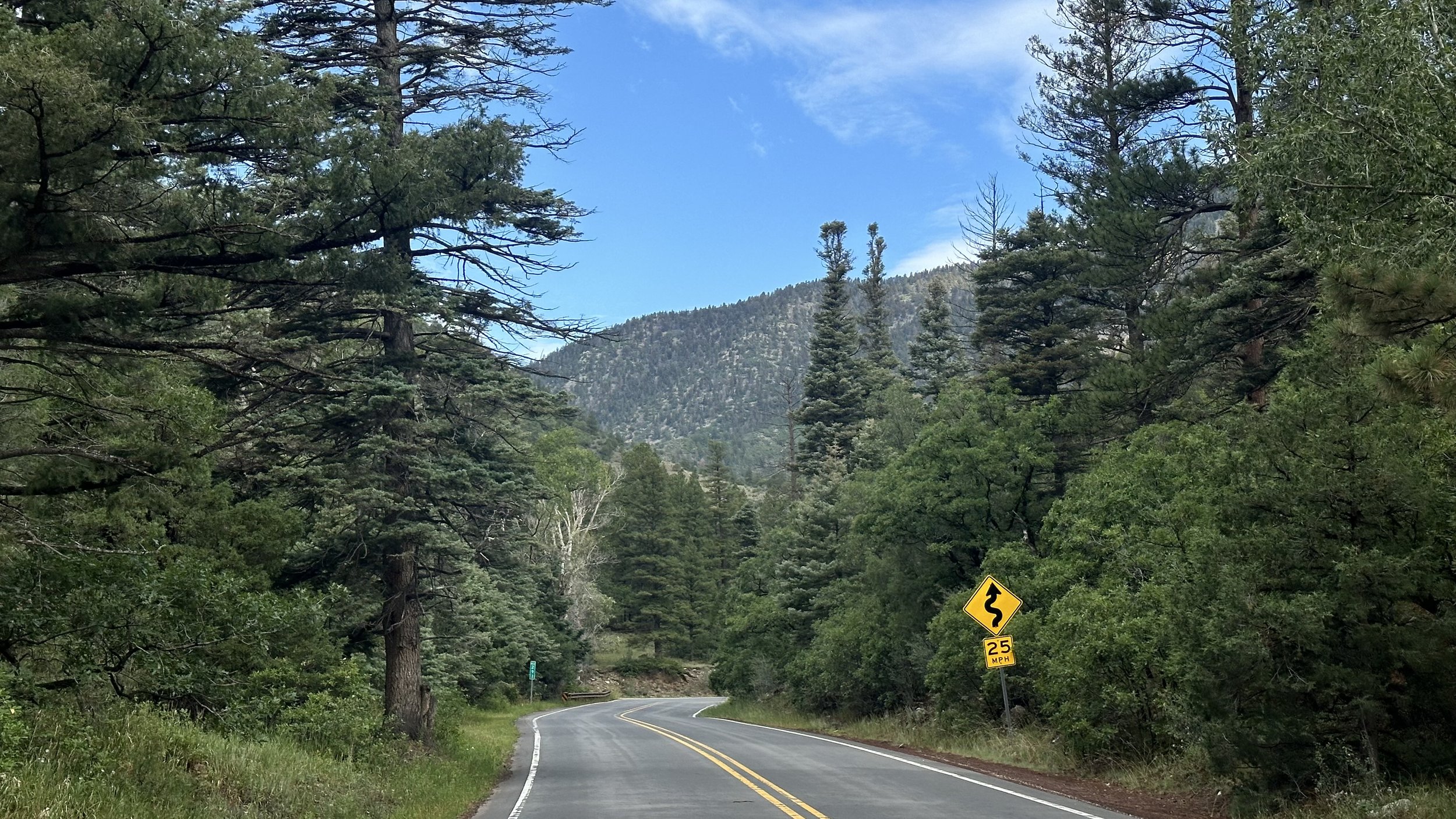 Cimarron Canyon State Park is located at the far eastern edge of the Sangre de Cristo Mountains in Northern New Mexico which features hiking, trout fishing, camping (94 sites), and a beautiful scenic drive.
The only hike I have done is the 4.2 Mile