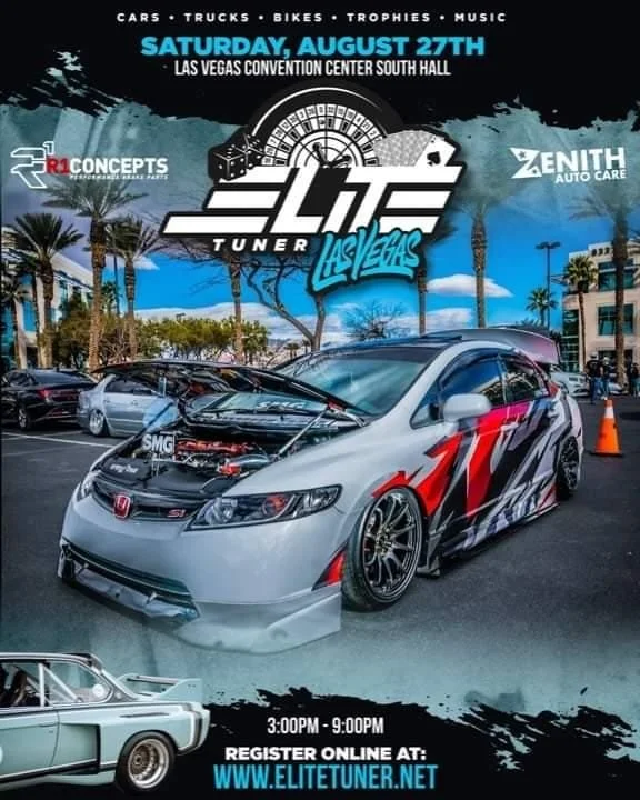 Elite Tuner Las Vegas -- Saturday August 27, 2022 -- 3pm to 9pm -- Las Vegas Convention Center South Hall