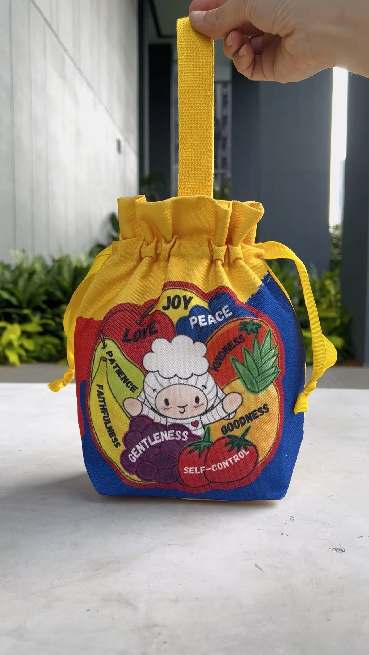 Bebelamb Fruit of the Spirit Drawstring Orange Carrier