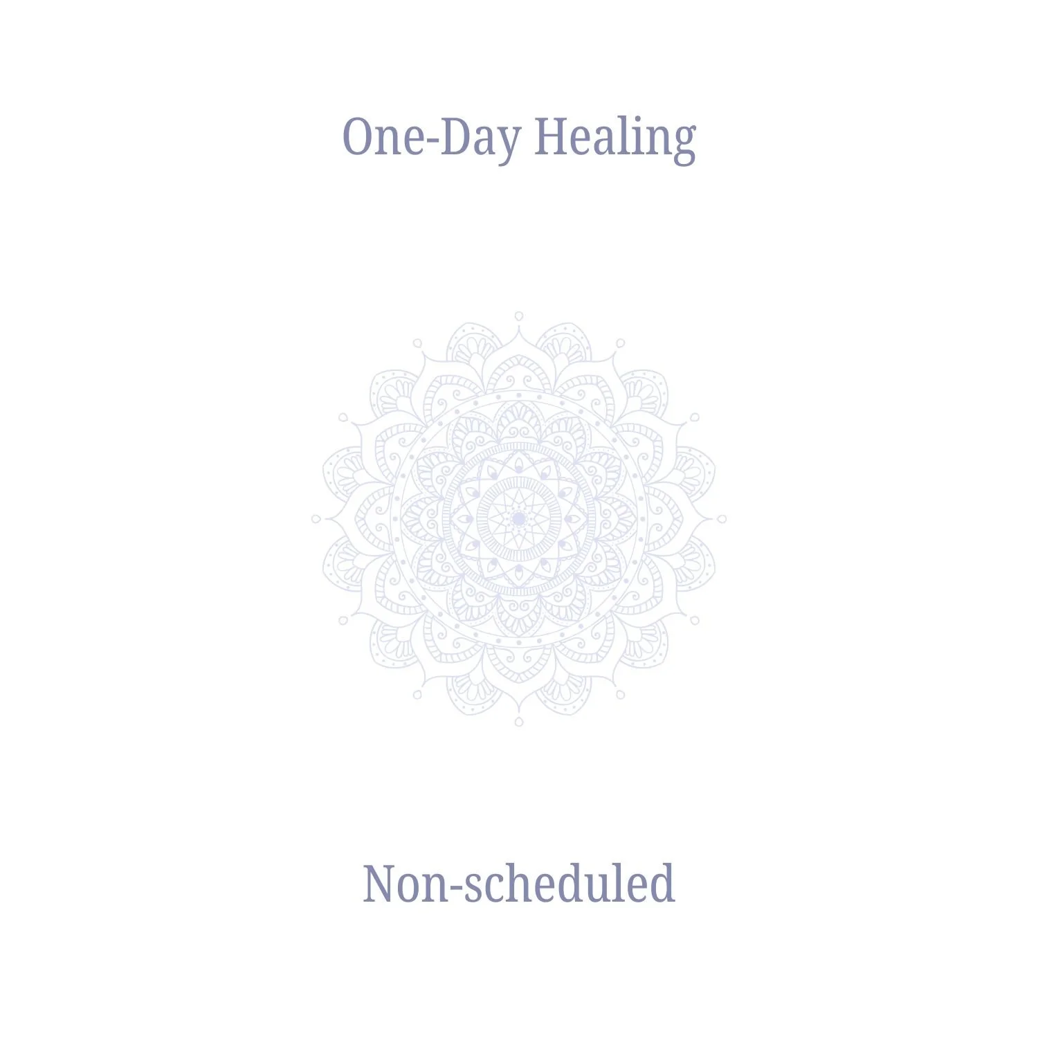 Spiritual Energy Healing Non Scheduled On-The-Go