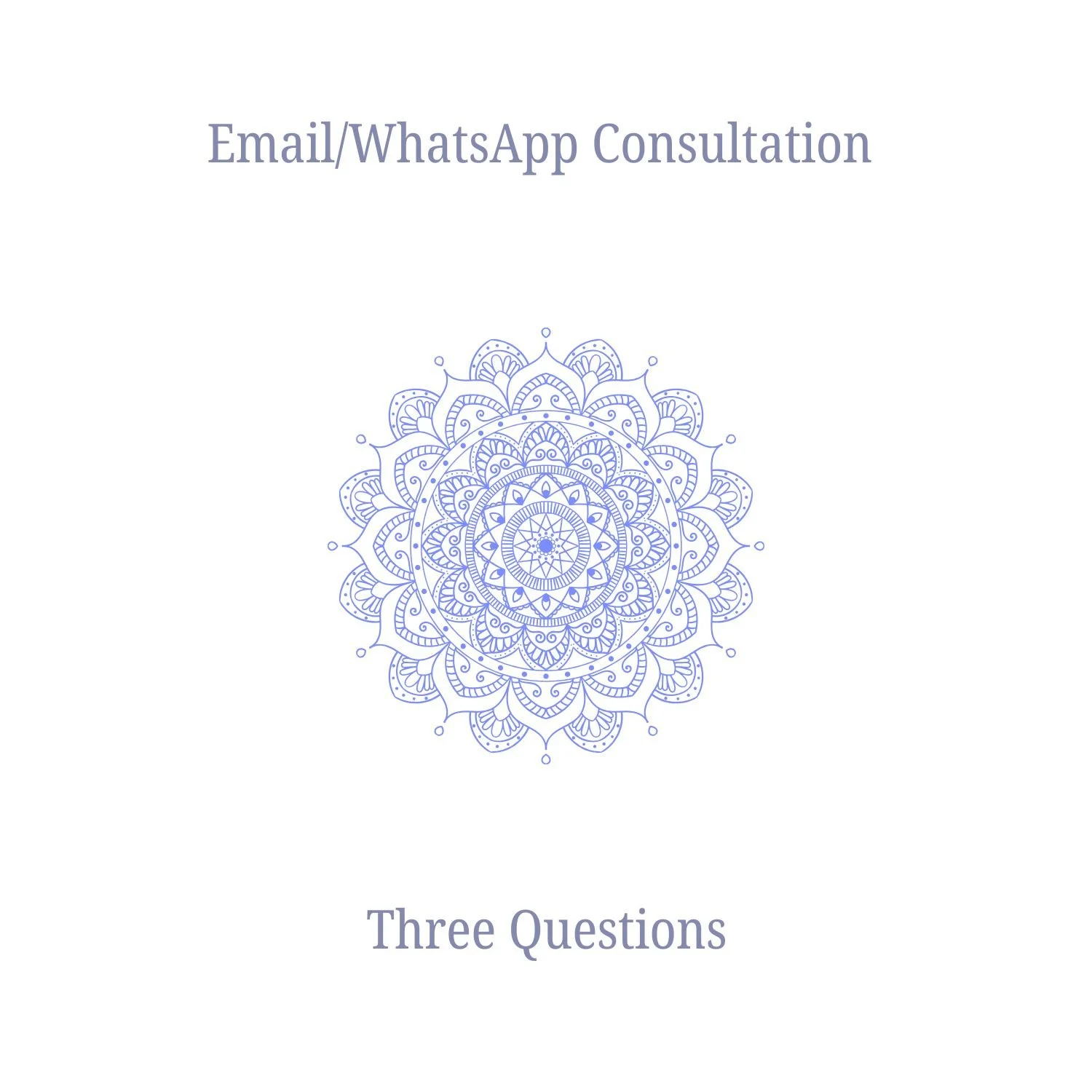 Email/WhatsApp Consultation