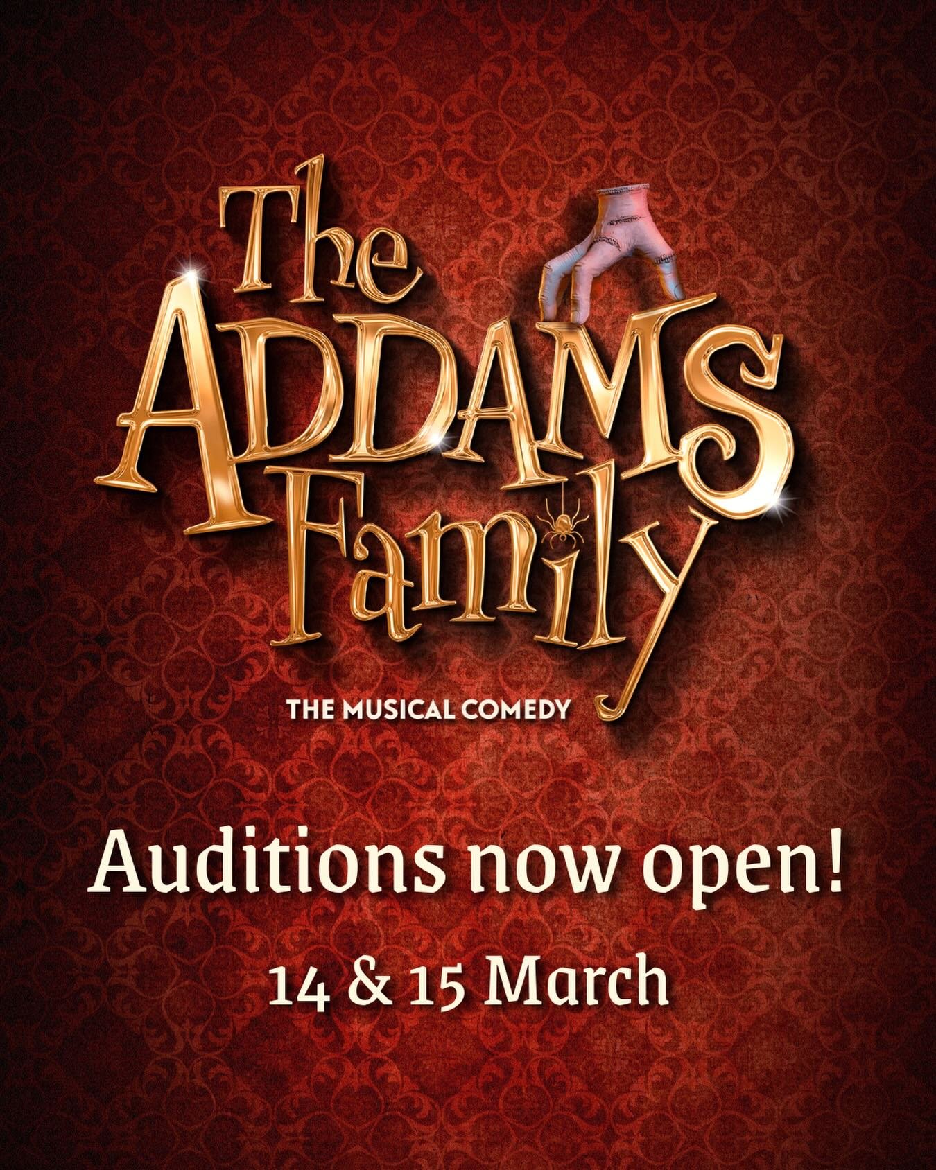 They&rsquo;re creepy, they&rsquo;re kooky&hellip; and now they&rsquo;re calling for YOU! 🖤

Auditions for The Addams Family Musical are now open. If you&rsquo;ve got the voice, the presence and a taste for the macabre, we&rsquo;re dying to meet you.