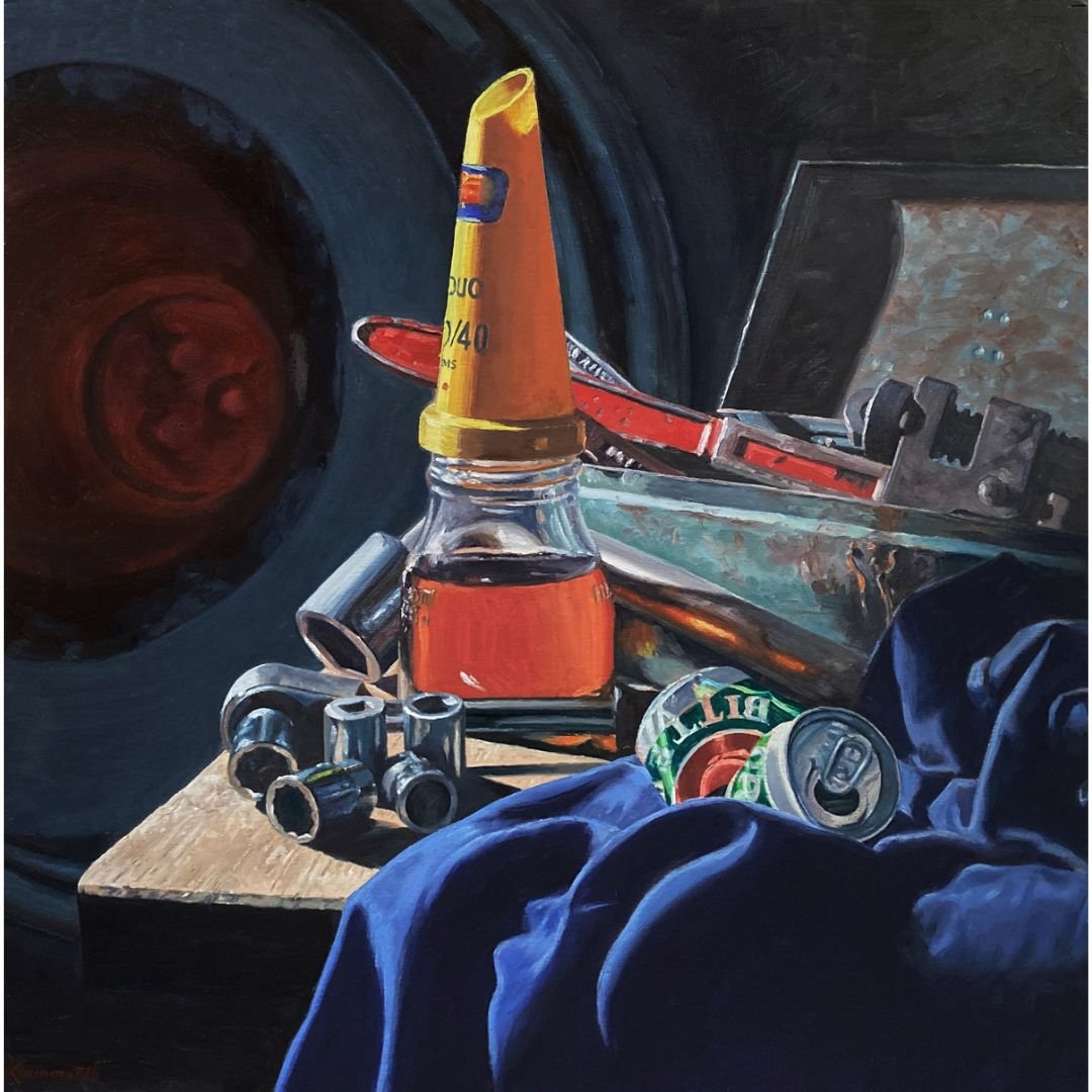 Still life with oil