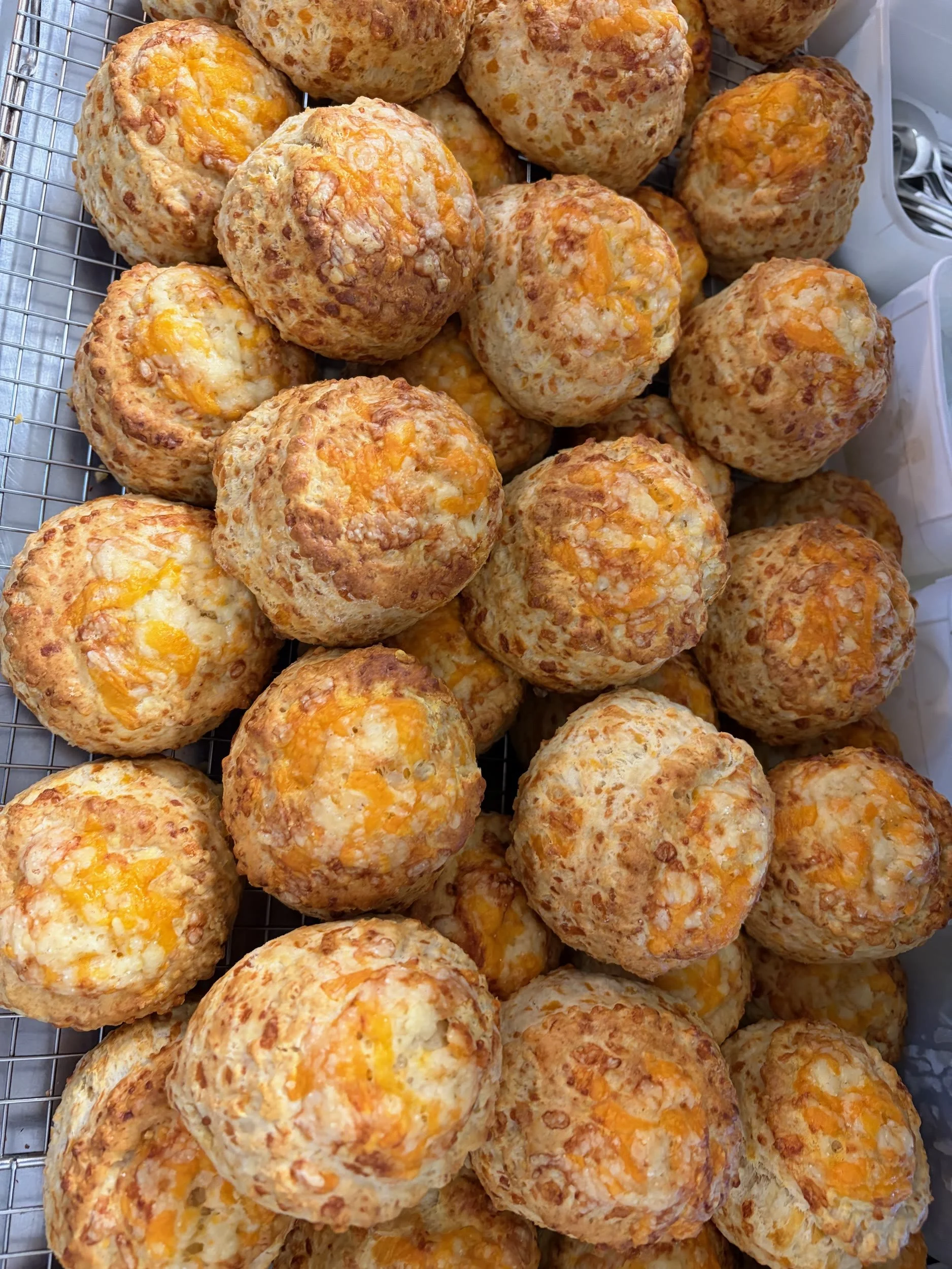 Home-made cheese scones