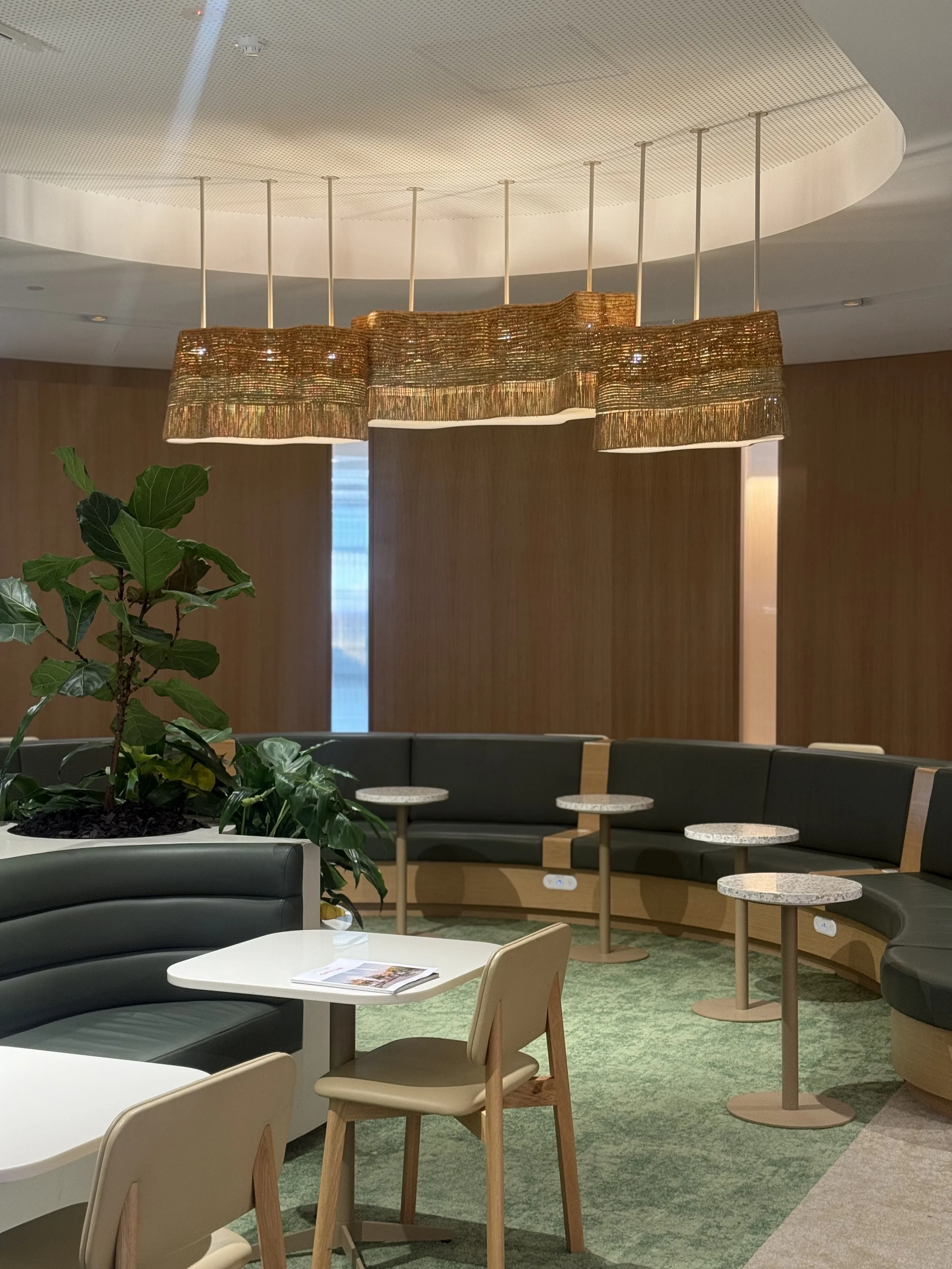 Woven Light Pendants: Qantas Commission