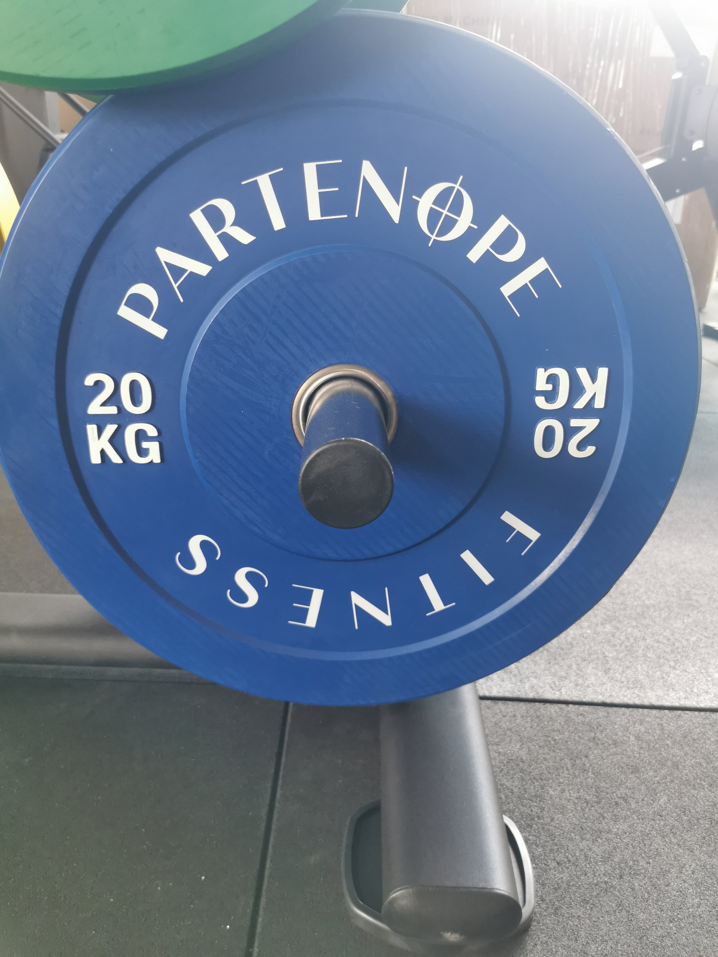 blue bumper plate