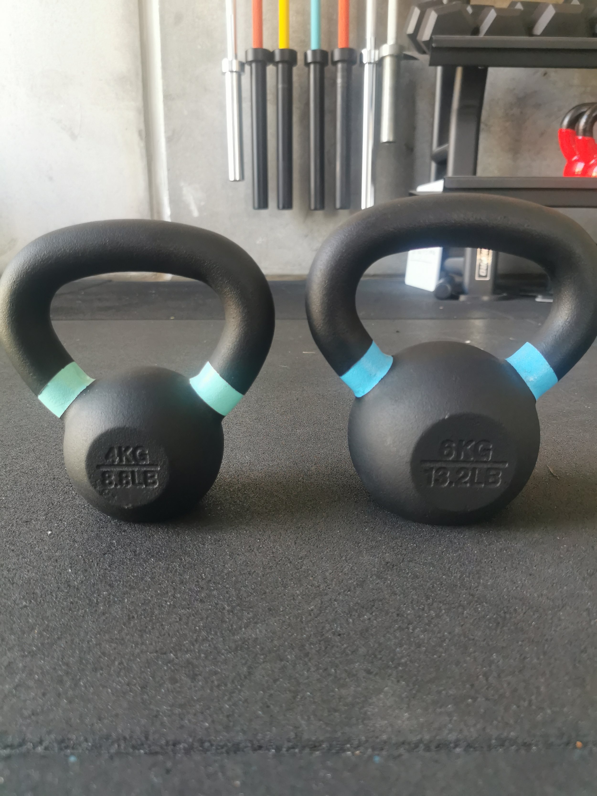 kettlebells gym floor