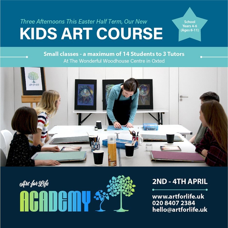 Our next short course for passionate young artists is aimed at School Years 4-6. The course takes place over 3 afternoons, from 2.30-5pm during the Easter holidays, from Tuesday 2 - Thursday 4 April in Oxted. With small classes and experienced tutors