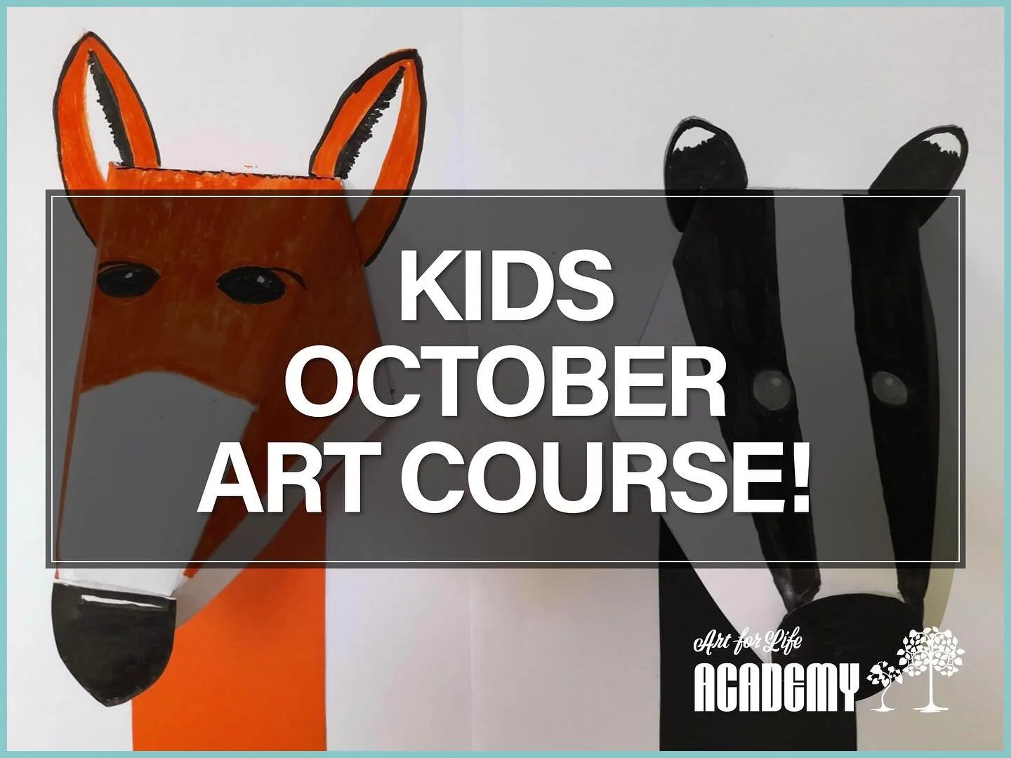 We&rsquo;re so excited for the Kids Academy October Half Term Course in Oxted! The theme this time is woodland animals, over the course of three days we will be using watercolour, collage, acrylics, mosaics and creating 3D animal faces... amazing fun