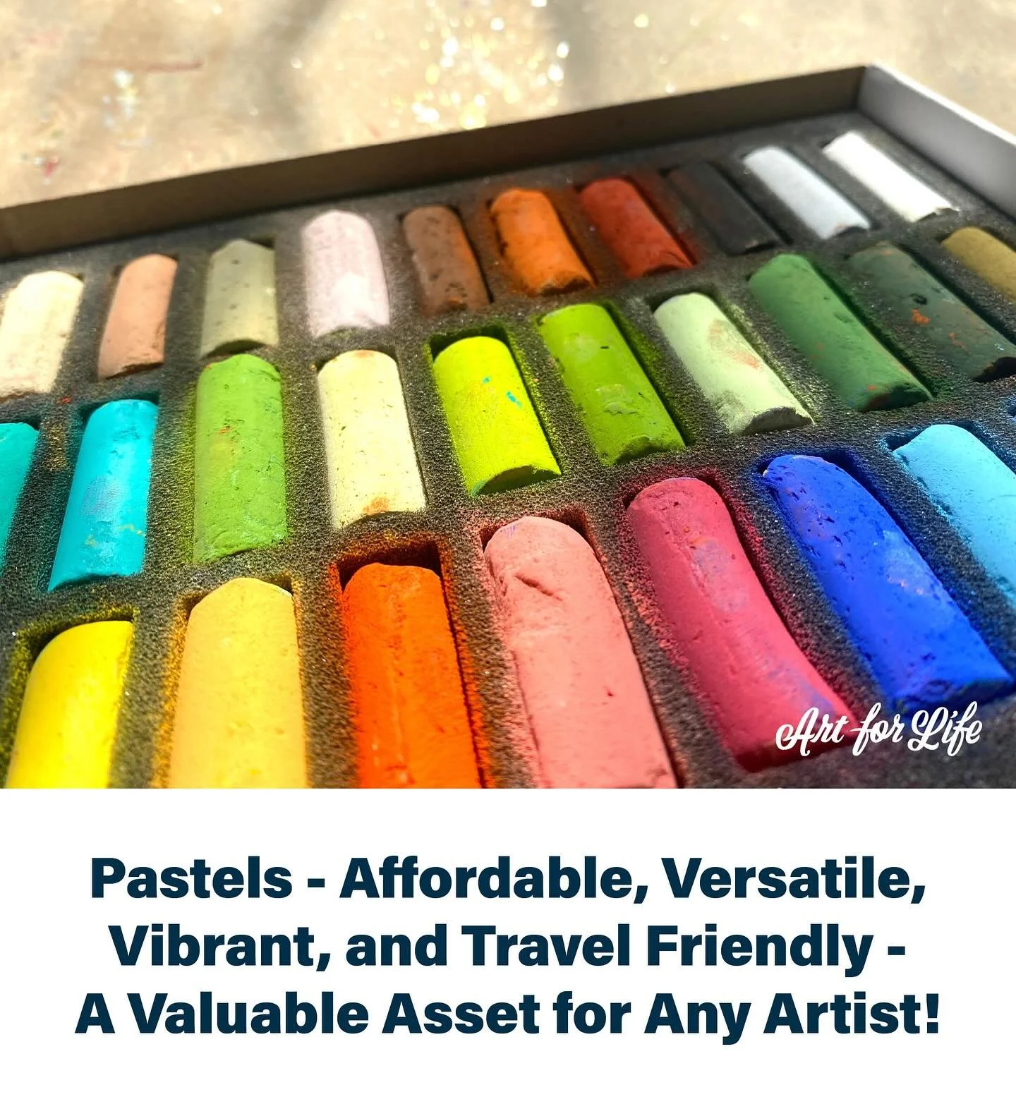 Pastels are so versatile, and convenient to use. We love them! You can choose between oil or chalk pastels for two quite different finishes - they&rsquo;re beautifully vibrant and can really make your paintings zing with colour! Discover more about t