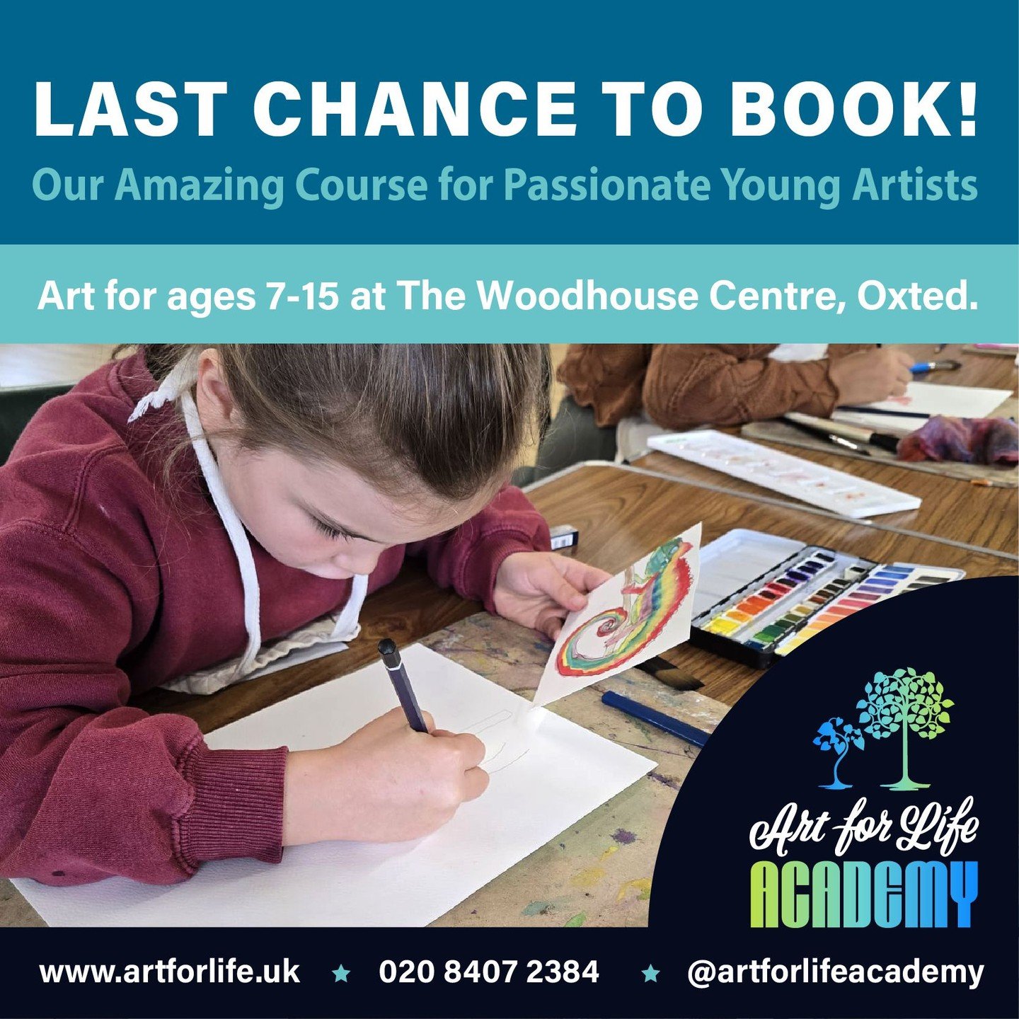 Don't miss out! Bookings will close at 12 noon on Saturday morning to give us time to prepare for the course. Choose from 28th to the 30th Oct, 2.30-5pm at The Woodhouse Centre in Oxted. Choose any day or book all three for a discounted rate. Save th
