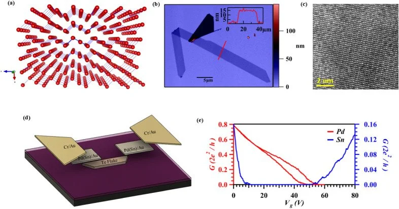 Publication: Phase-Coherent Transport in Two-Dimensional Tellurium Flakes