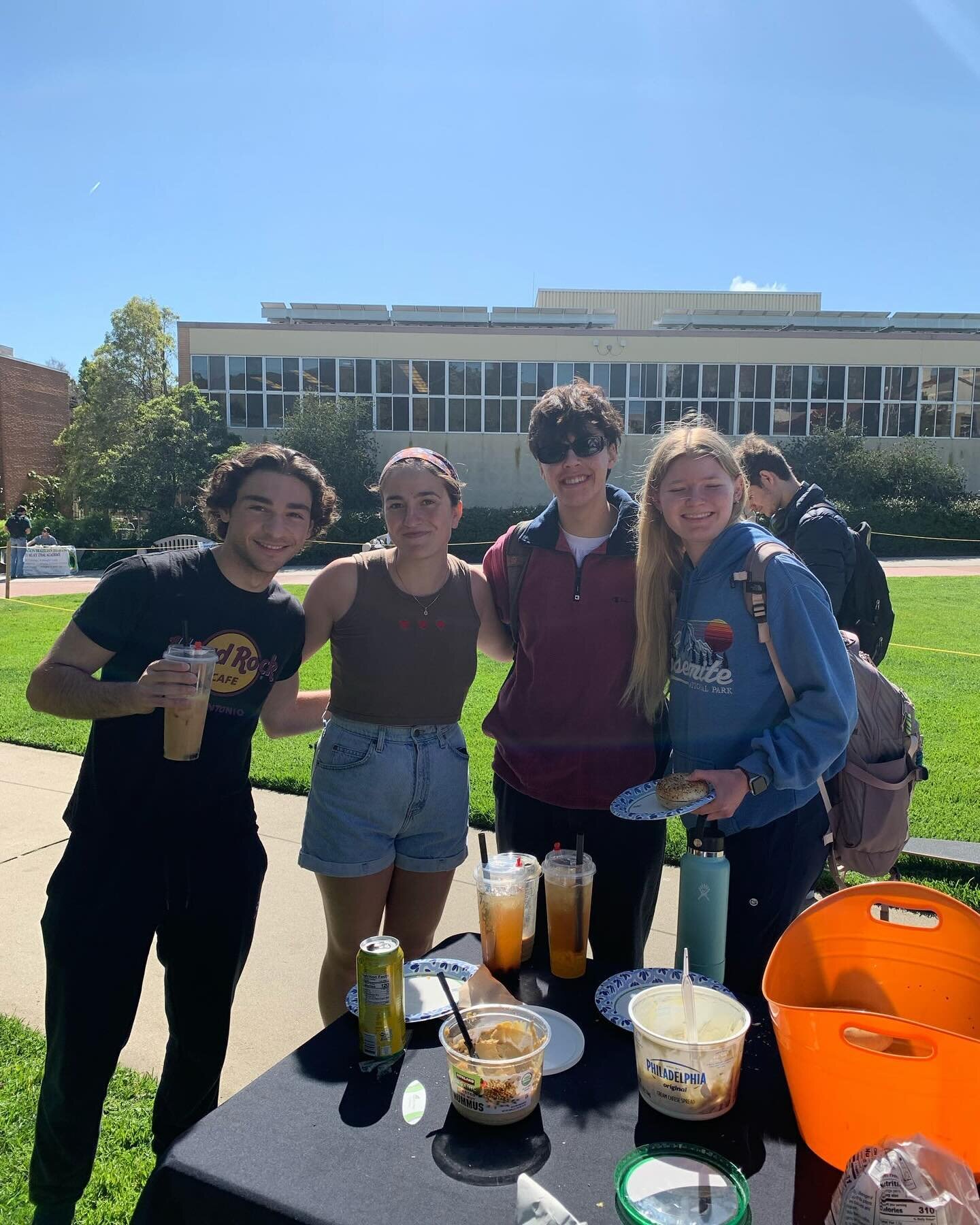 It was so great to see everyone today at bagels! 🥯 Join us on Thursday on Dexter lawn at 11am for pizza 🍕