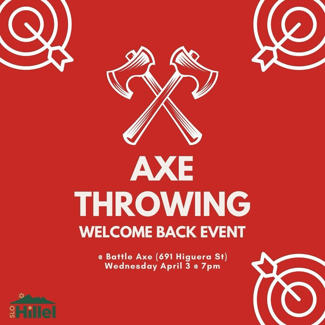 We hope you had a wonderful break! This Wednesday (April 3rd) we will be having an axe throwing welcome back event! Sign up using the link in our bio 🪓