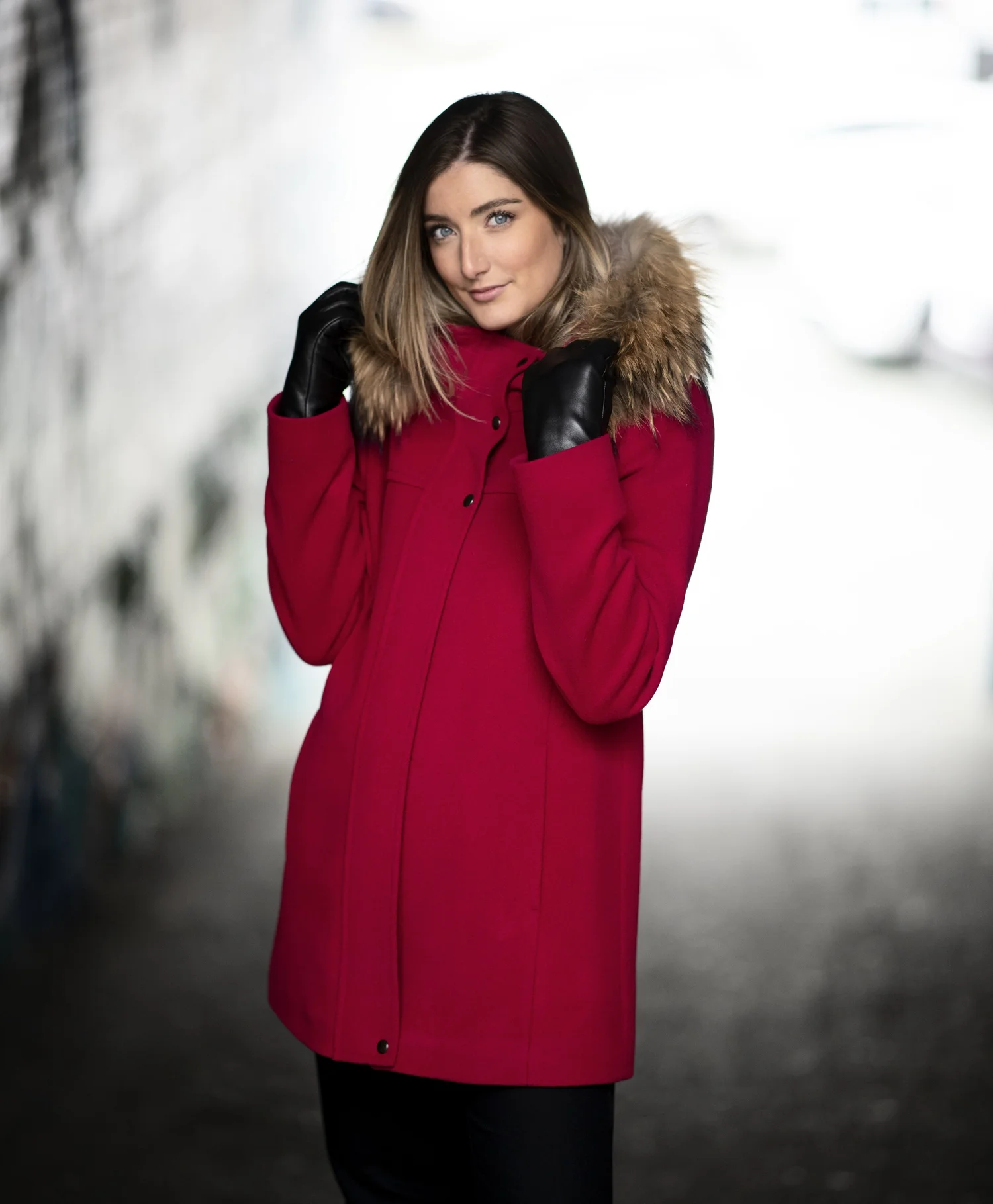 CLOTH AND FINN RACCOON JACKET WITH HOOD — Always in