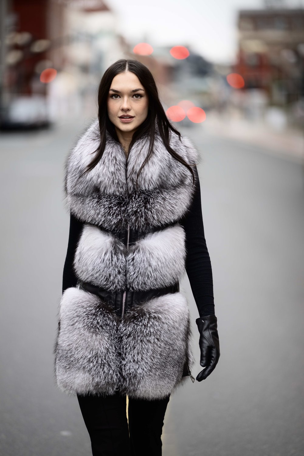 Long hair beaver jacket and mink insert – Wolfie Premium Outerwear