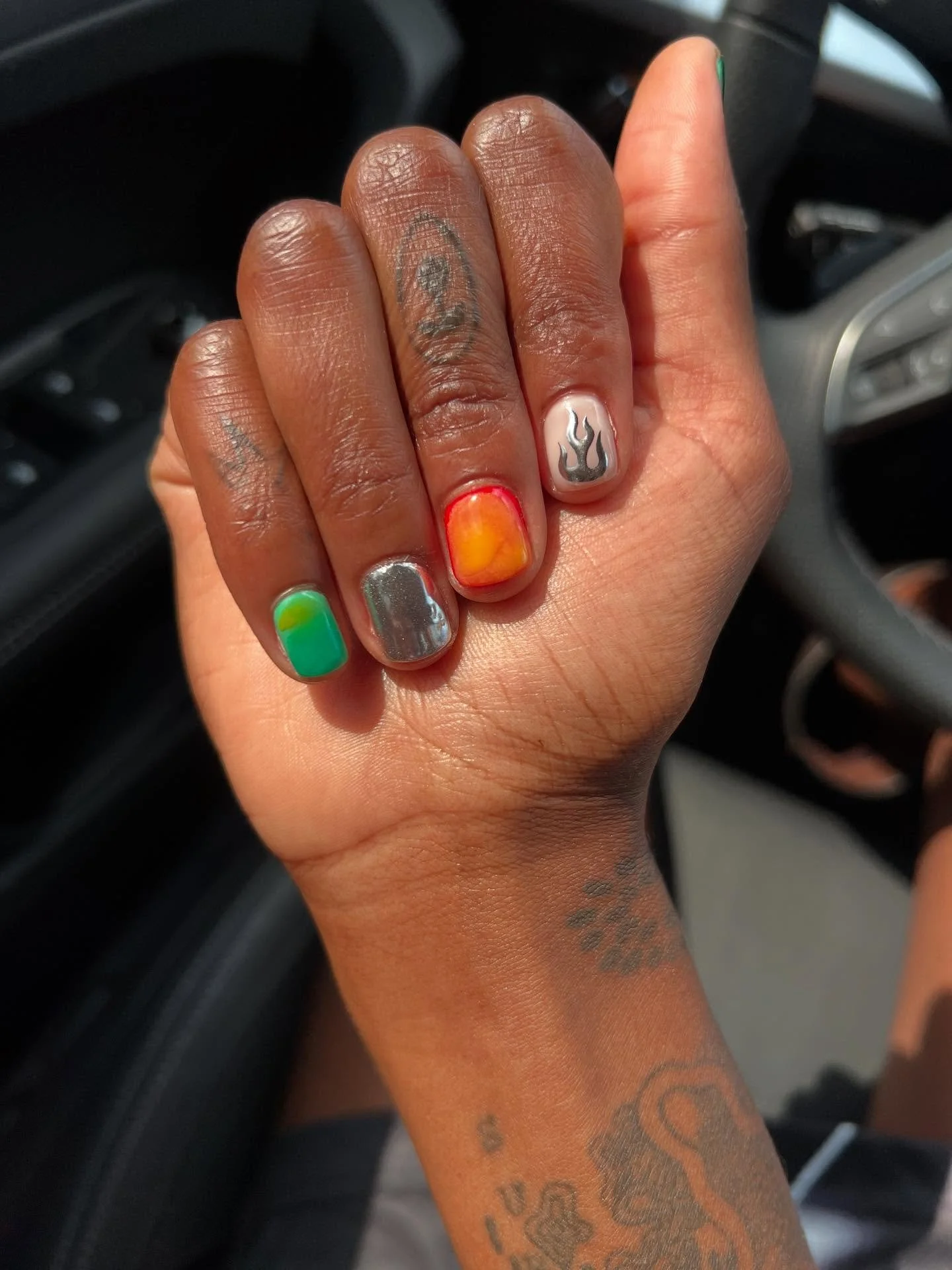 Tier 3 nail art on the one and only @bibi.abelle