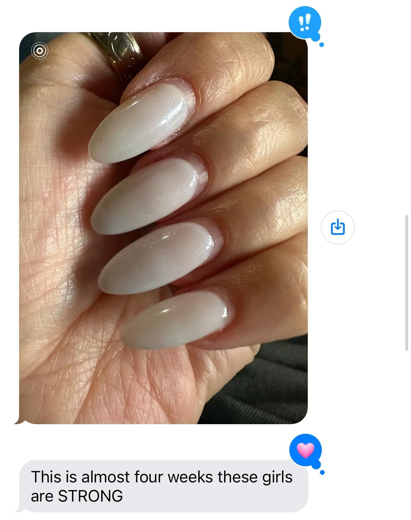 Flawless four week grow out. Gel manicure + builder! See you soon @hairbyshannonmarie