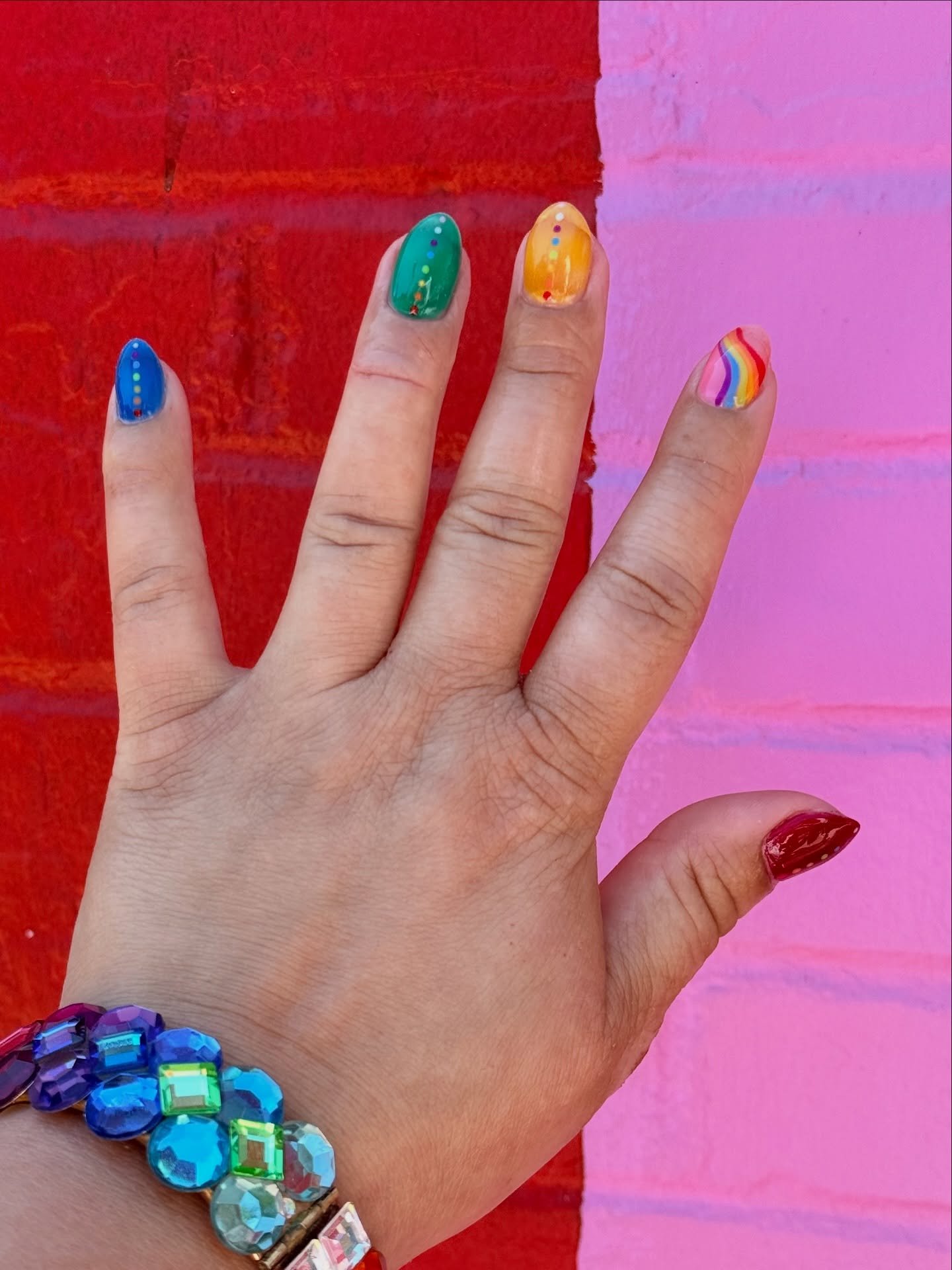 The nails are gay. The vibes are gay. Happy Pride, babes🌈💕🥰