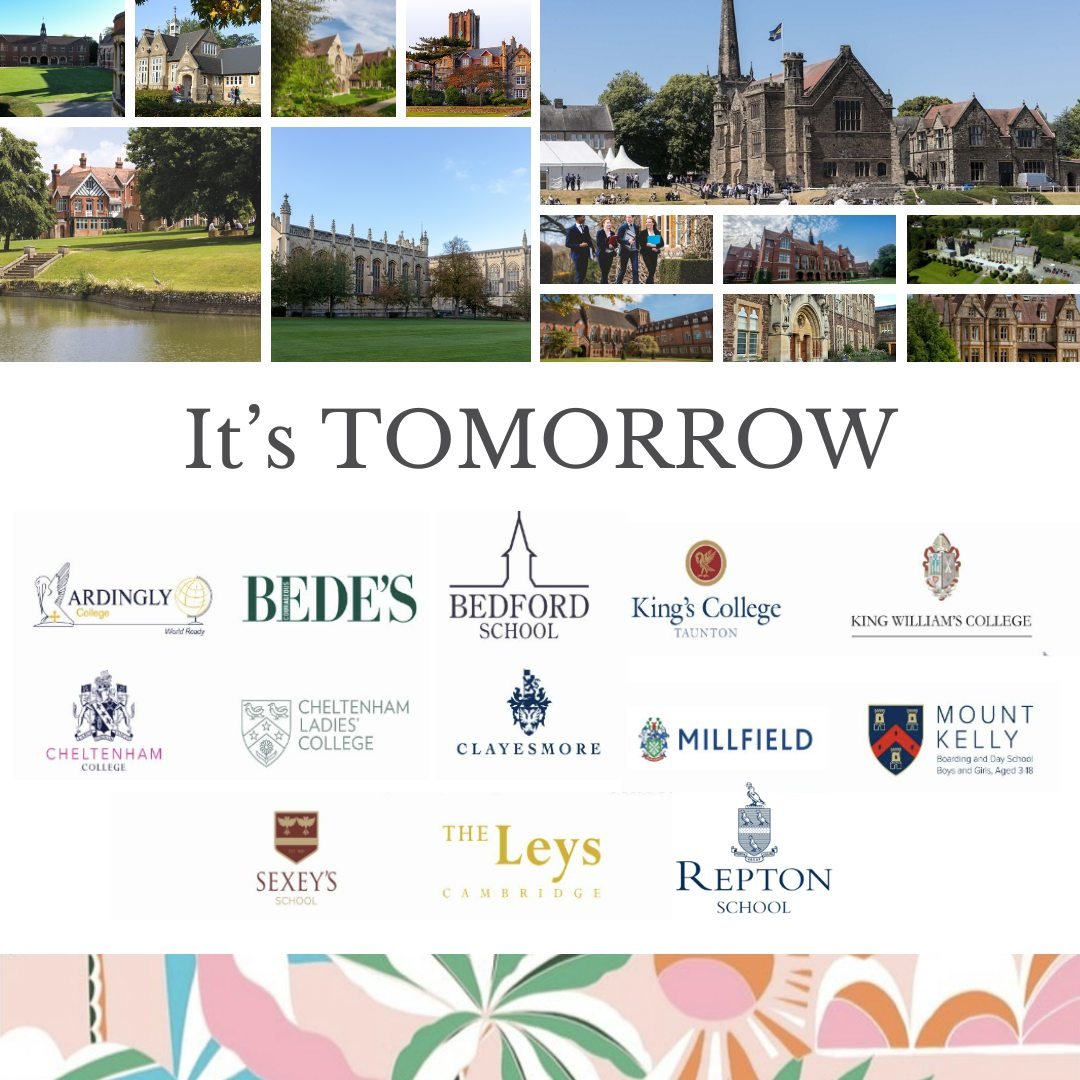 🌟 The UK Boarding Schools Education Fair is TOMORROW in Bermuda! 🌴

📅 Dates &amp; Times:

Friday, 19th April: 3:30 PM - 7:00 PM
Saturday, 20th April: 2:00 PM - 6:00 PM
📍 Location: BUEI

Don't miss this incredible opportunity to meet with 13 top U