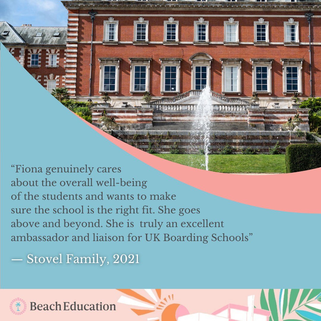 We're incredibly touched by the Stovel family's kind words! 🌟 It was truly a pleasure to work with you back in 2021 on finding the perfect boarding school fit. 

#UniqueEducation #FindThePerfectSchool #ThrivingStudents #UKSchoolSearch #Bermuda #Berm