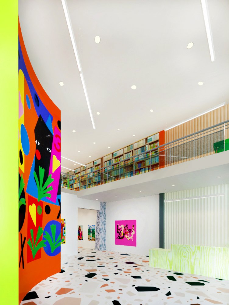 The ArQuives at 1655 Dupont, Entrance |
Revit, Photoshop