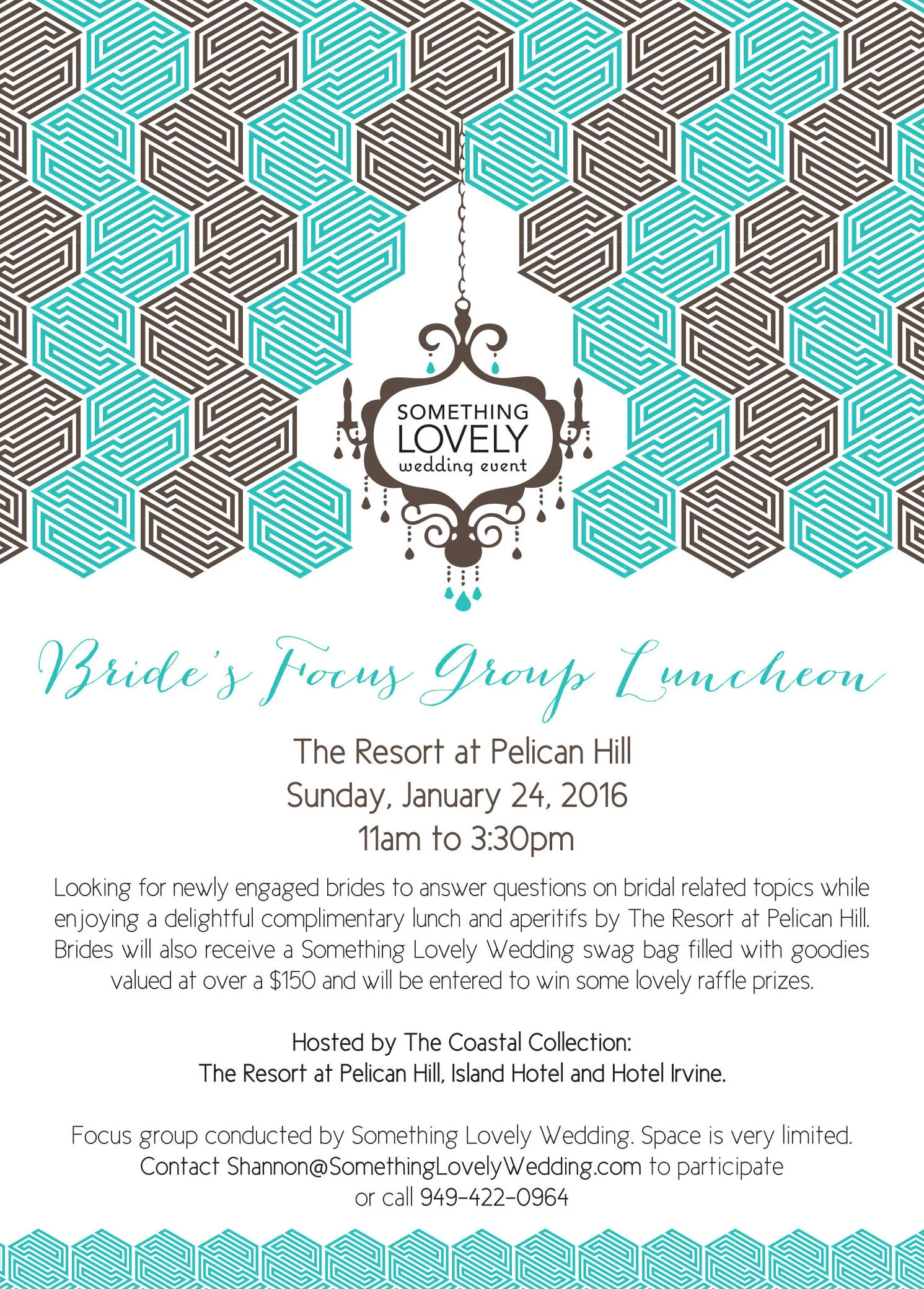 Bridal Focus Group Luncheon at The Resort at Pelican Hill - Newport Coast